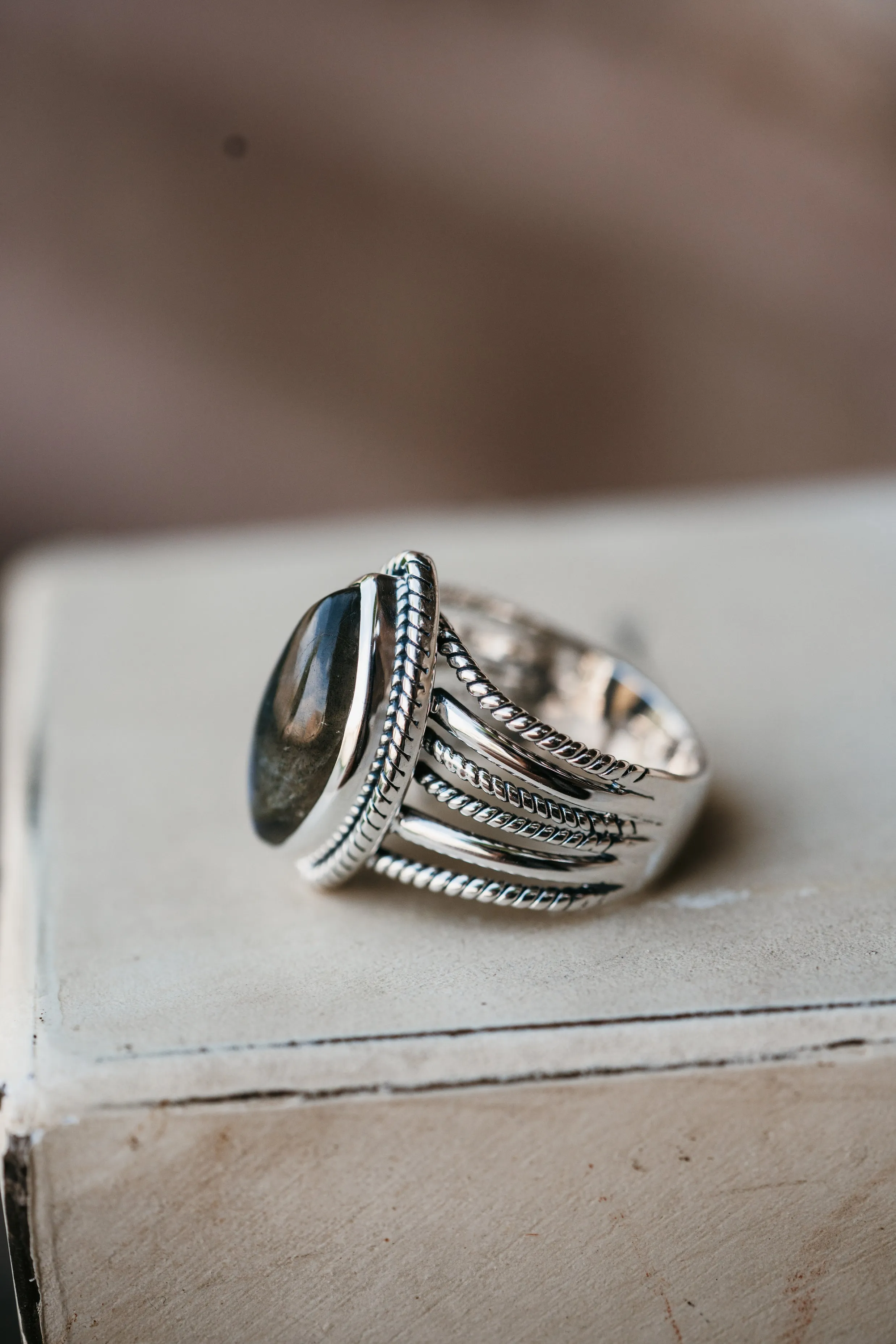 Harlow Ring | Labradorite - FINAL SALE sold by Goldie Lew product image thumbnail 3