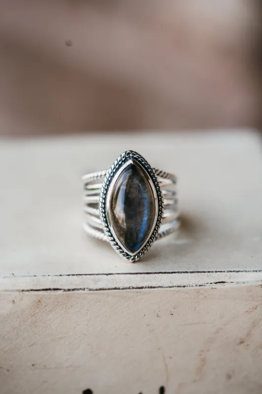 Harlow Ring | Labradorite - FINAL SALE sold by Goldie Lew