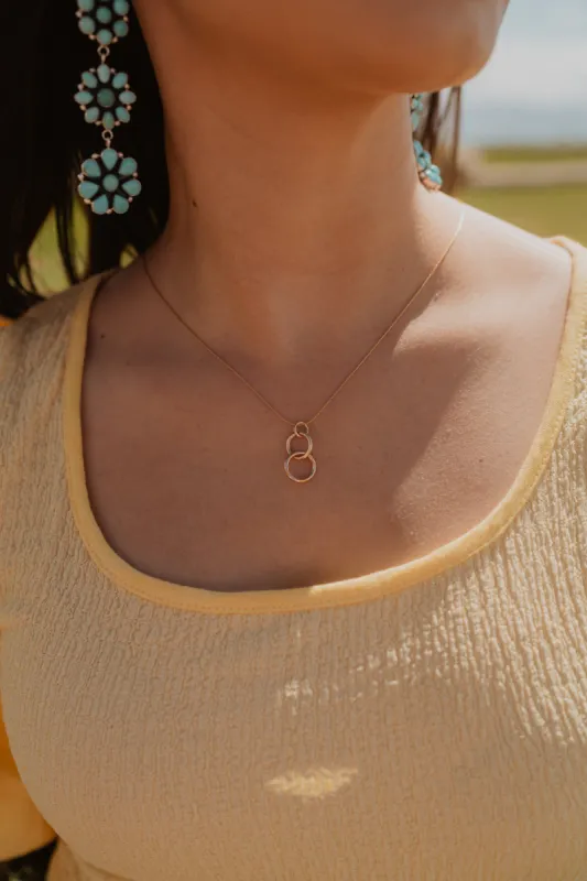 Two Ring Necklace | Gold - FINAL SALE sold by Goldie Lew
