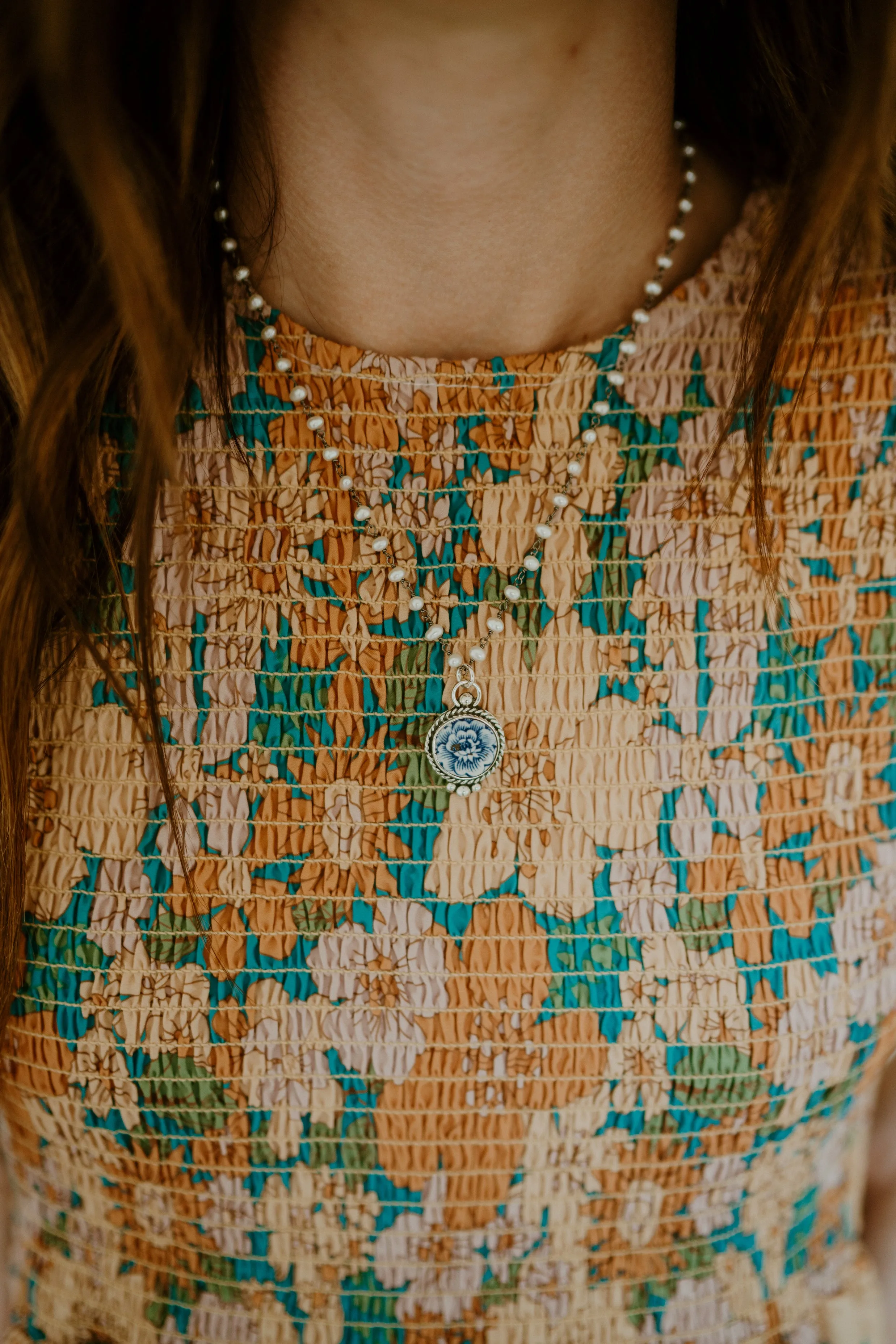 Blue China Necklace sold by Goldie Lew product image thumbnail 2