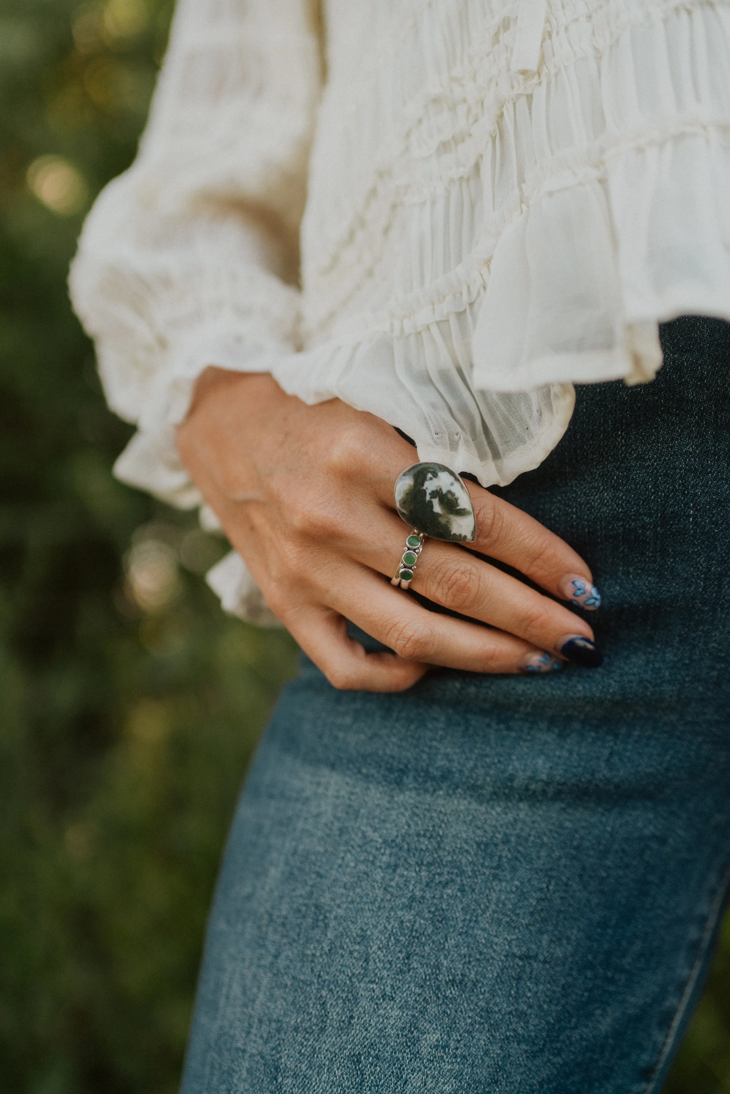 Belen Ring | Green Moss - FINAL SALE sold by Goldie Lew product image thumbnail 3