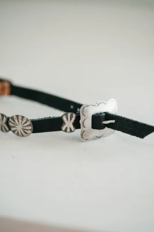 Leather Concho Bracelet - FINAL SALE sold by Goldie Lew