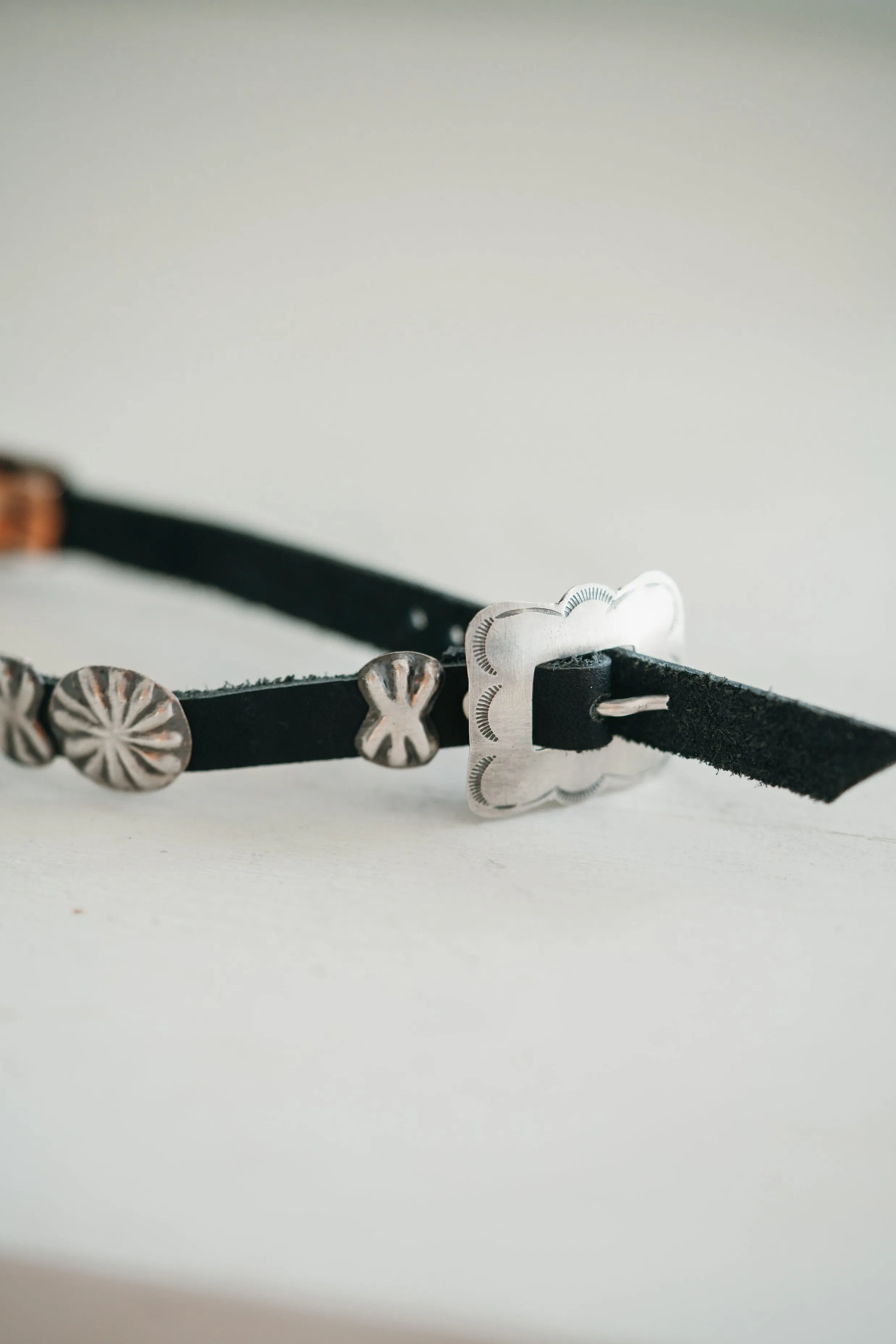 Leather Concho Bracelet - FINAL SALE sold by Goldie Lew
