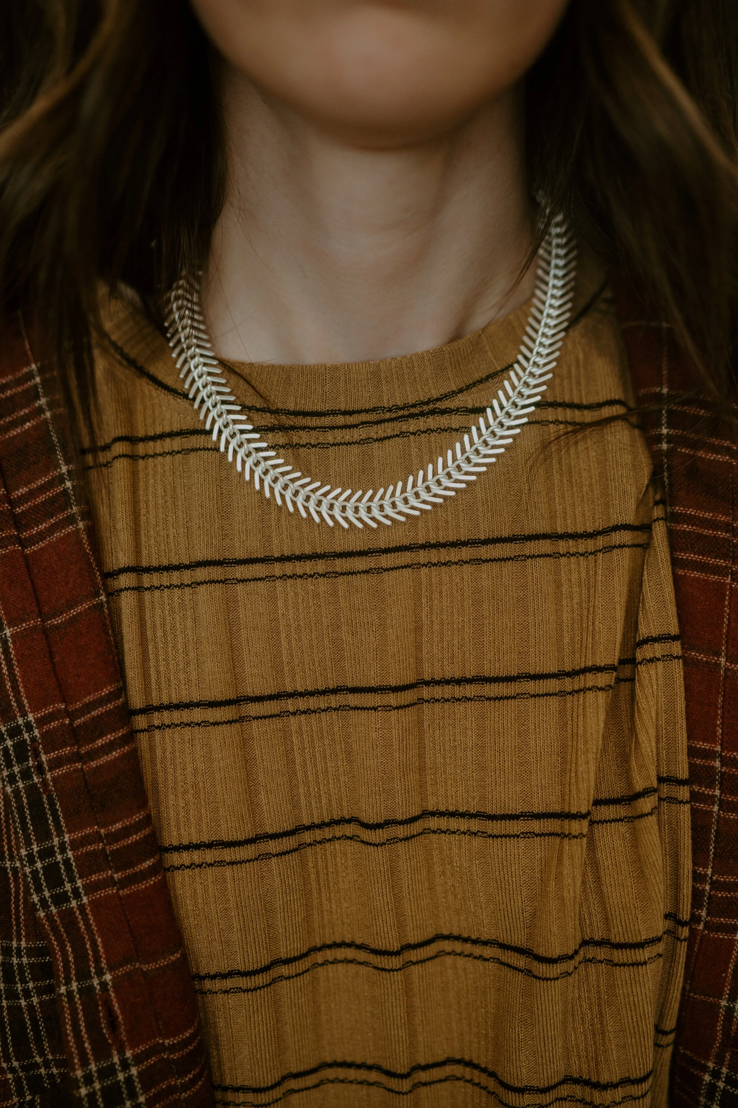 Carrie Necklace | Silver sold by Goldie Lew product image thumbnail 5