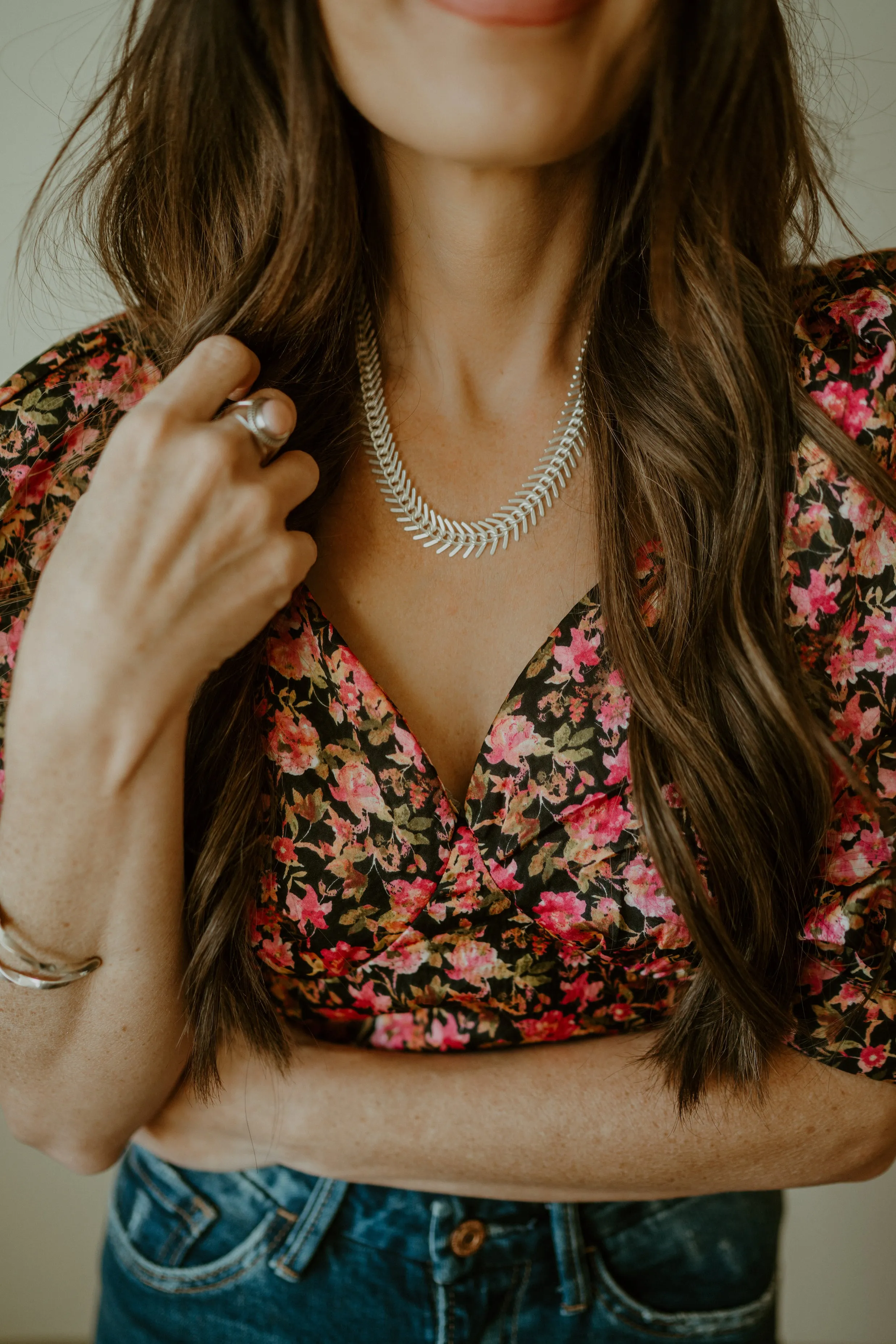 Carrie Necklace | Silver sold by Goldie Lew product image thumbnail 2