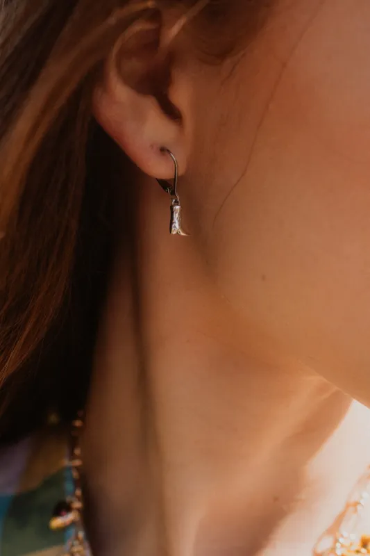 Silver Cowboy Boot Earrings sold by Goldie Lew