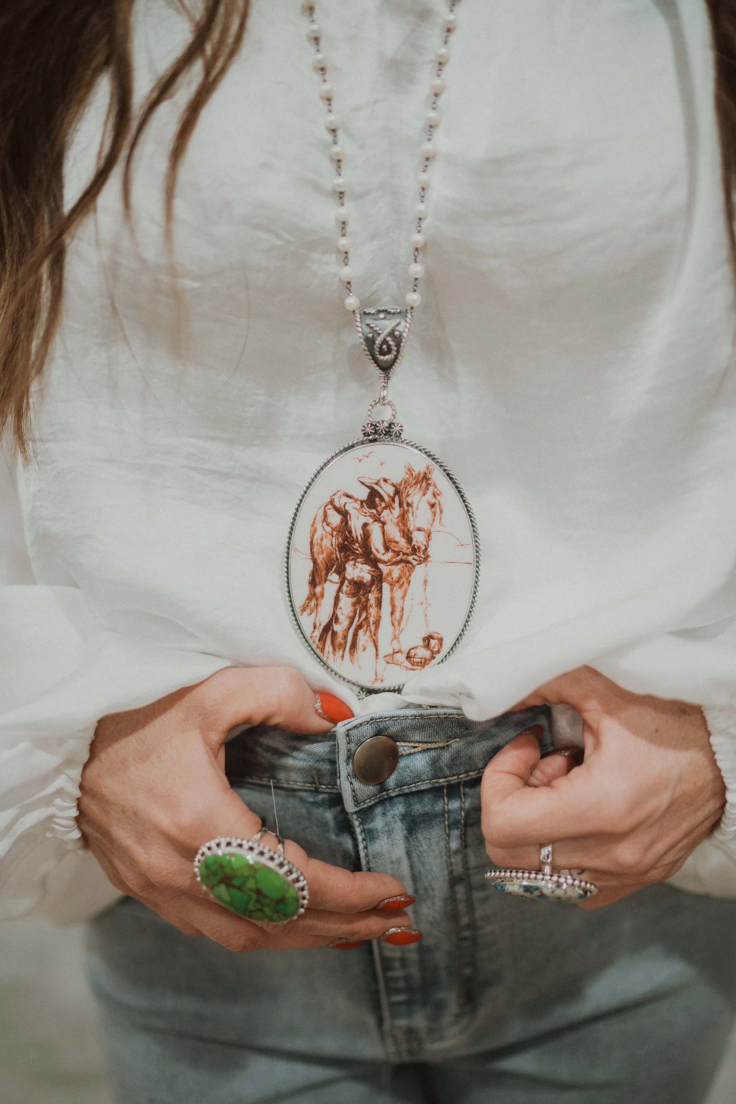 Connie Cowgirl Necklace sold by Goldie Lew product image thumbnail 3