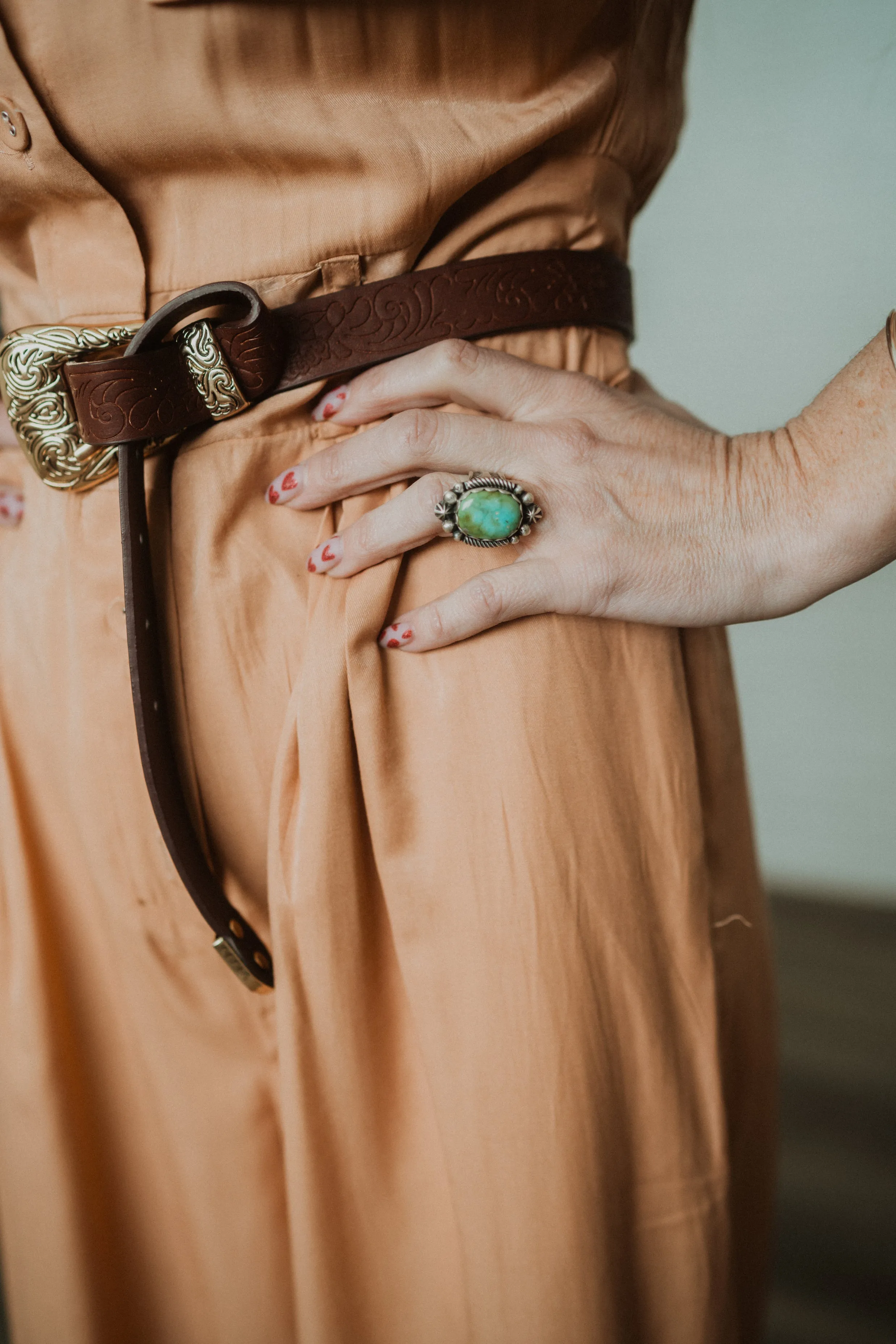 Jasper Ring | Turquoise sold by Goldie Lew product image thumbnail 4