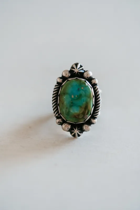 Jasper Ring | Turquoise sold by Goldie Lew