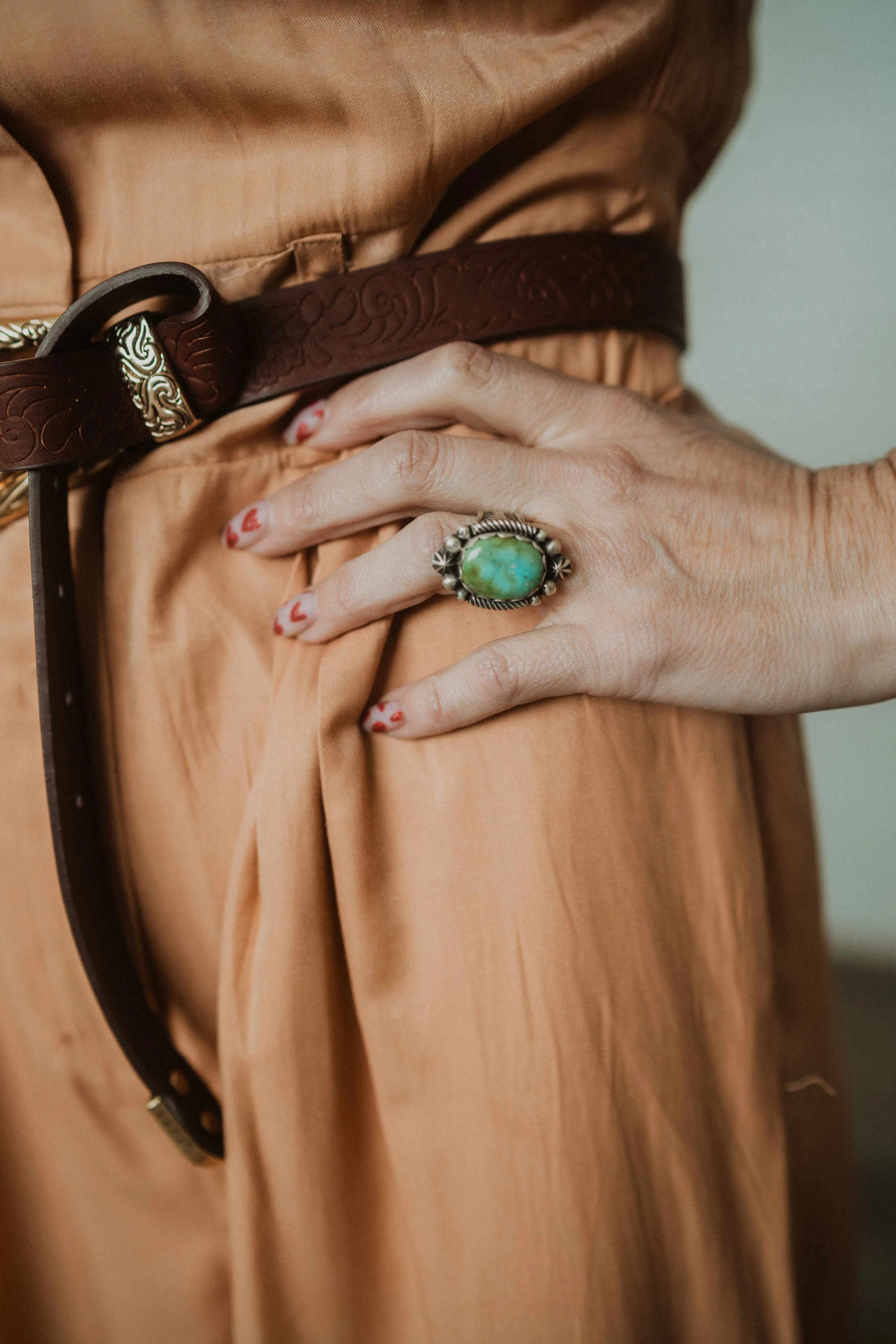 Jasper Ring | Turquoise sold by Goldie Lew product image thumbnail 2