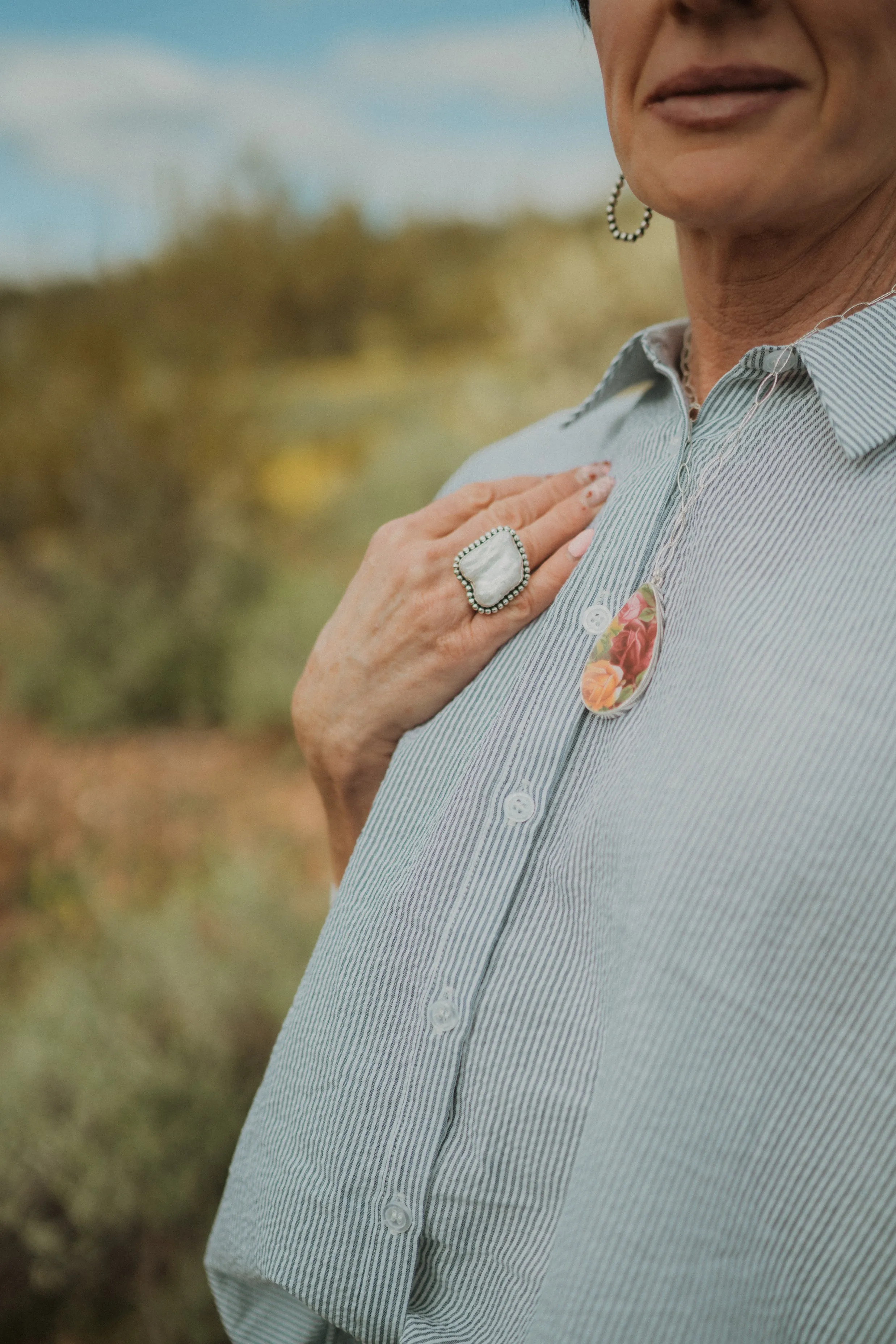 Faye Ring | Fresh Water Pearl sold by Goldie Lew product image thumbnail 2