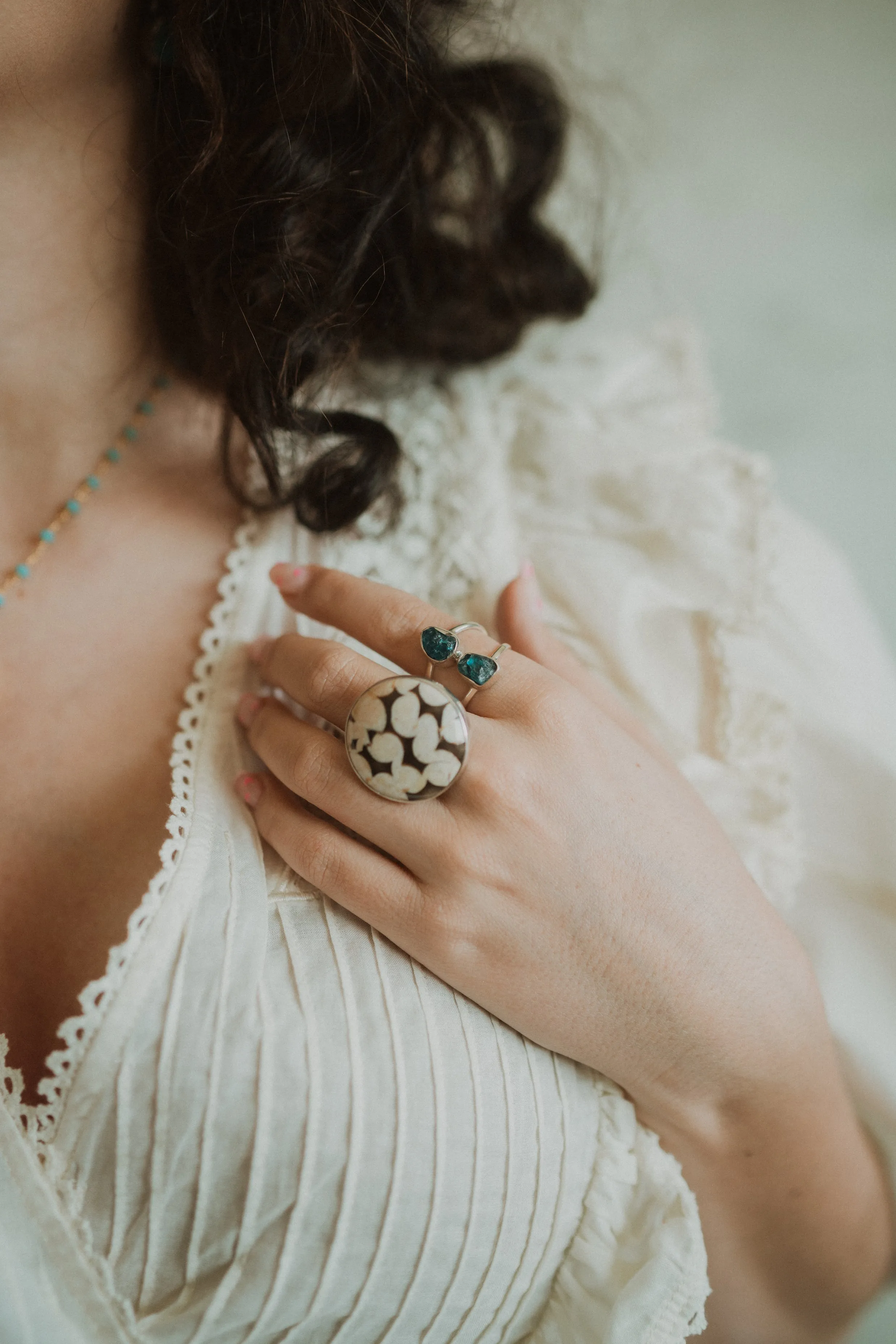 Brinkley Ring | Peanutwood Jasper sold by Goldie Lew product image thumbnail 2