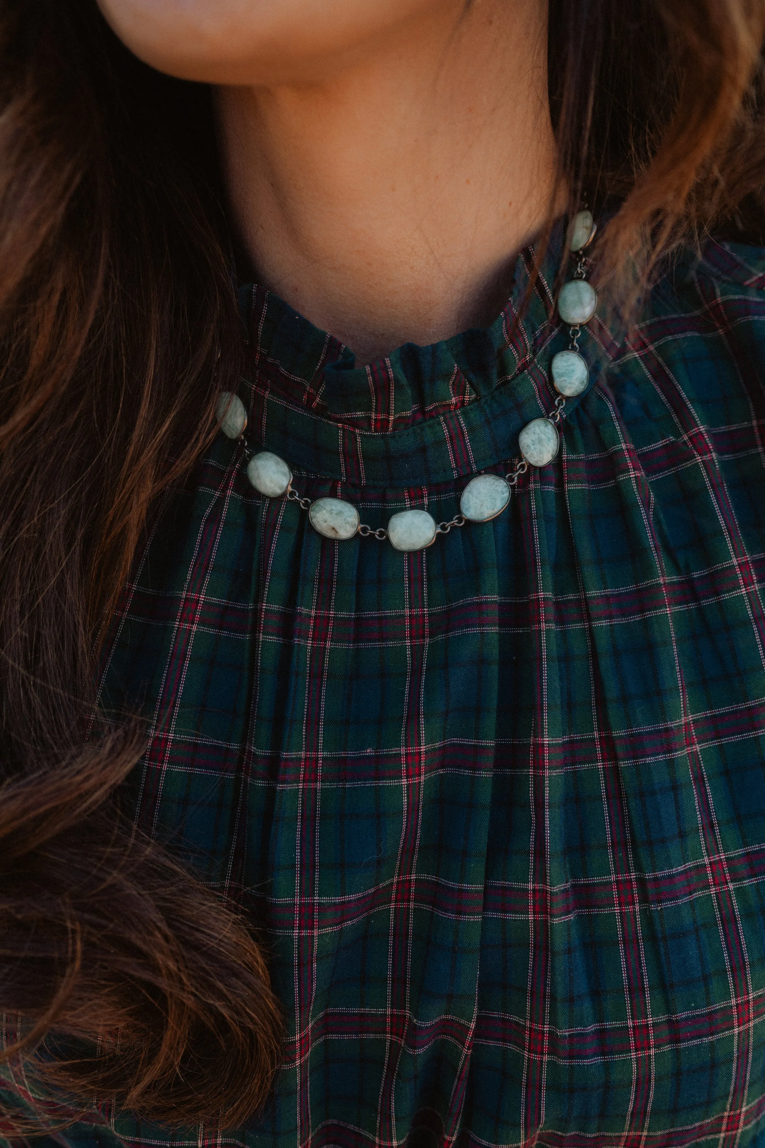 Astoria Necklace | Amazonite sold by Goldie Lew product image thumbnail 2