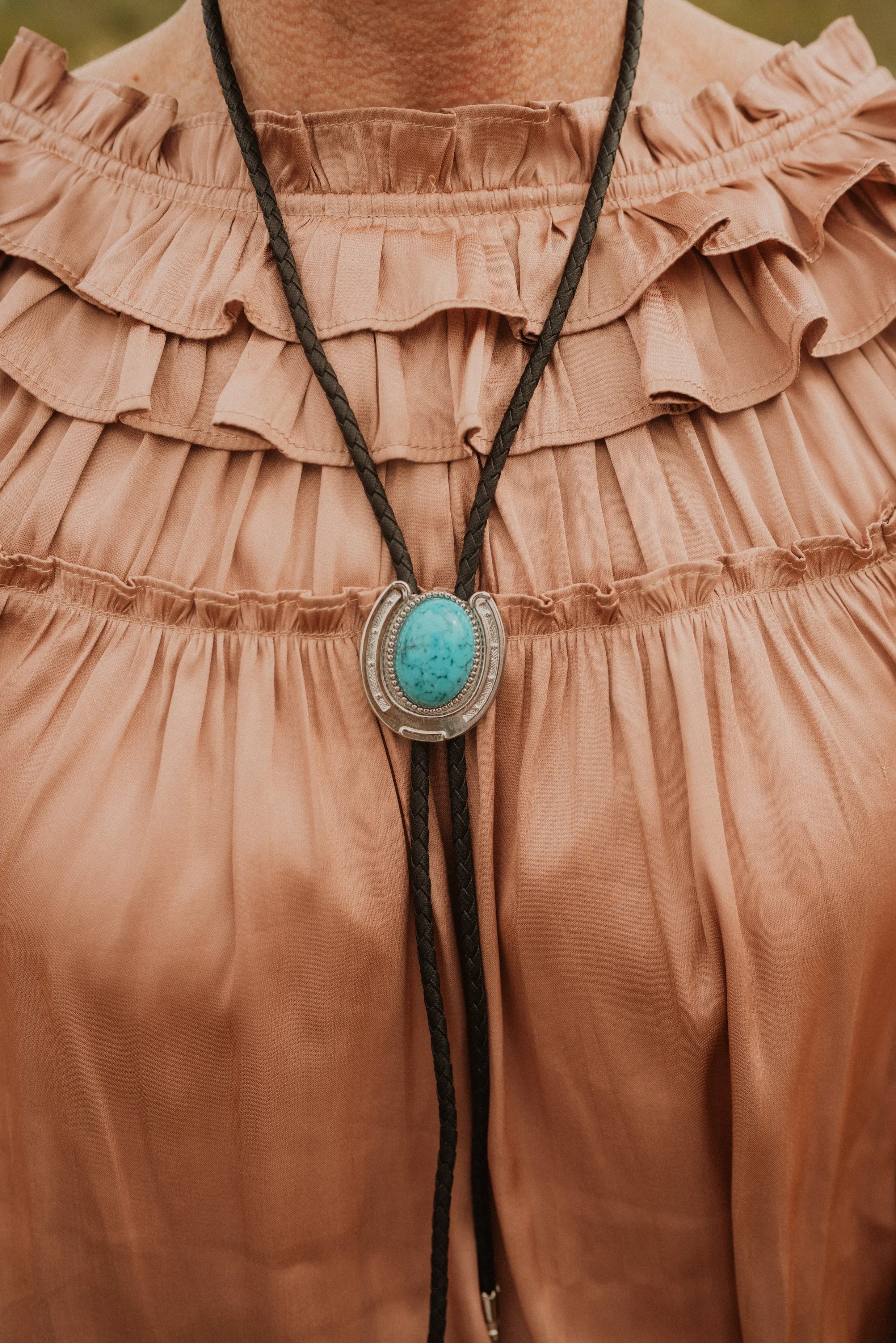 Lucky Horseshoe Bolo Tie sold by Goldie Lew product image thumbnail 2