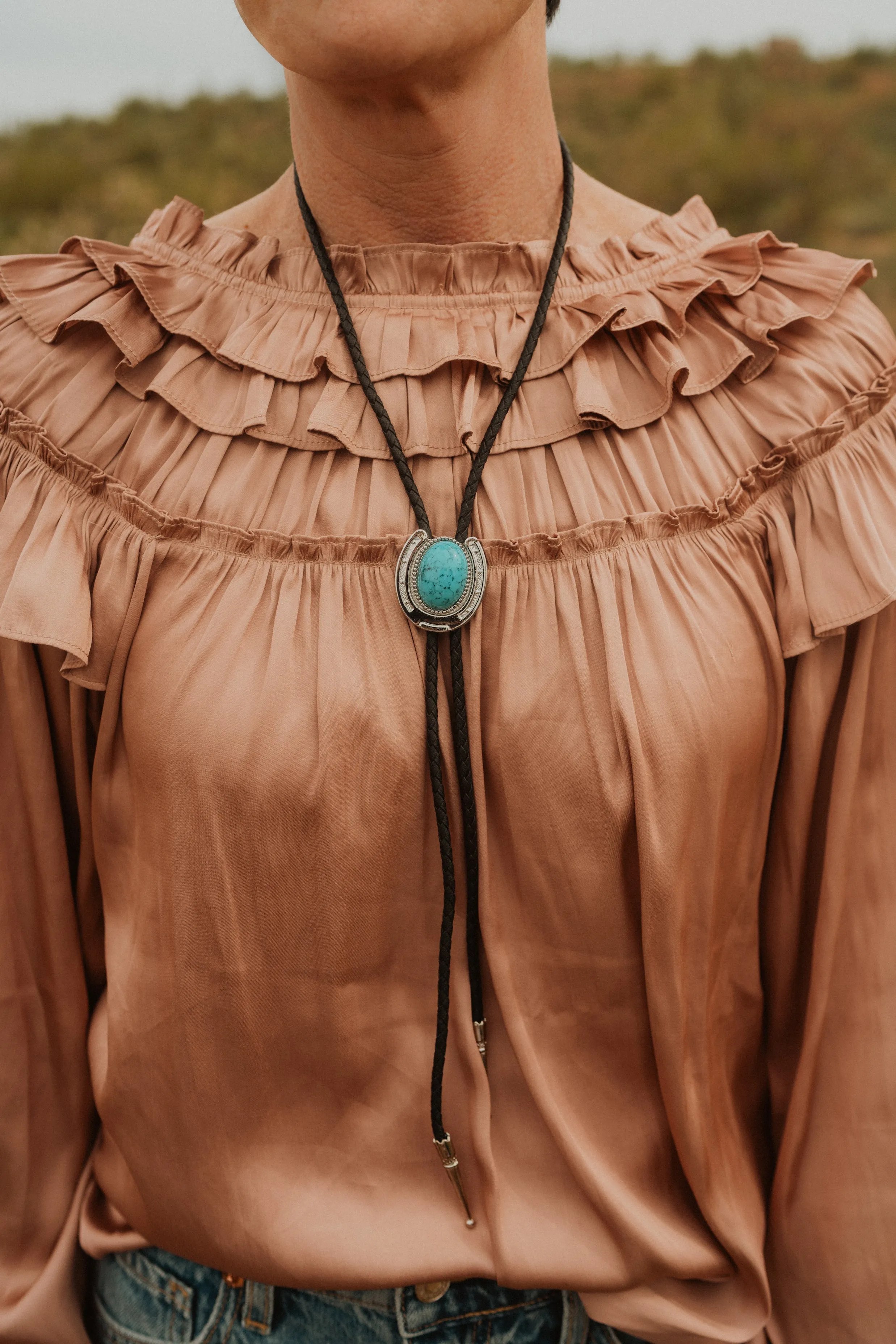 Lucky Horseshoe Bolo Tie sold by Goldie Lew