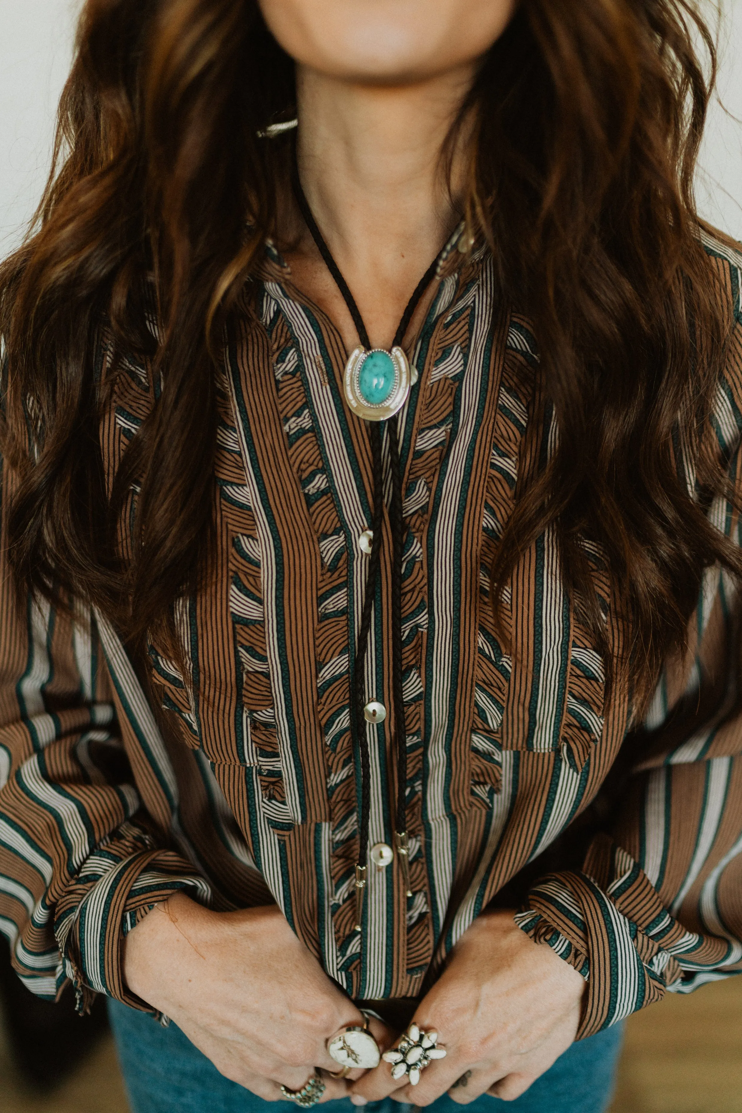 Lucky Horseshoe Bolo Tie sold by Goldie Lew product image thumbnail 4