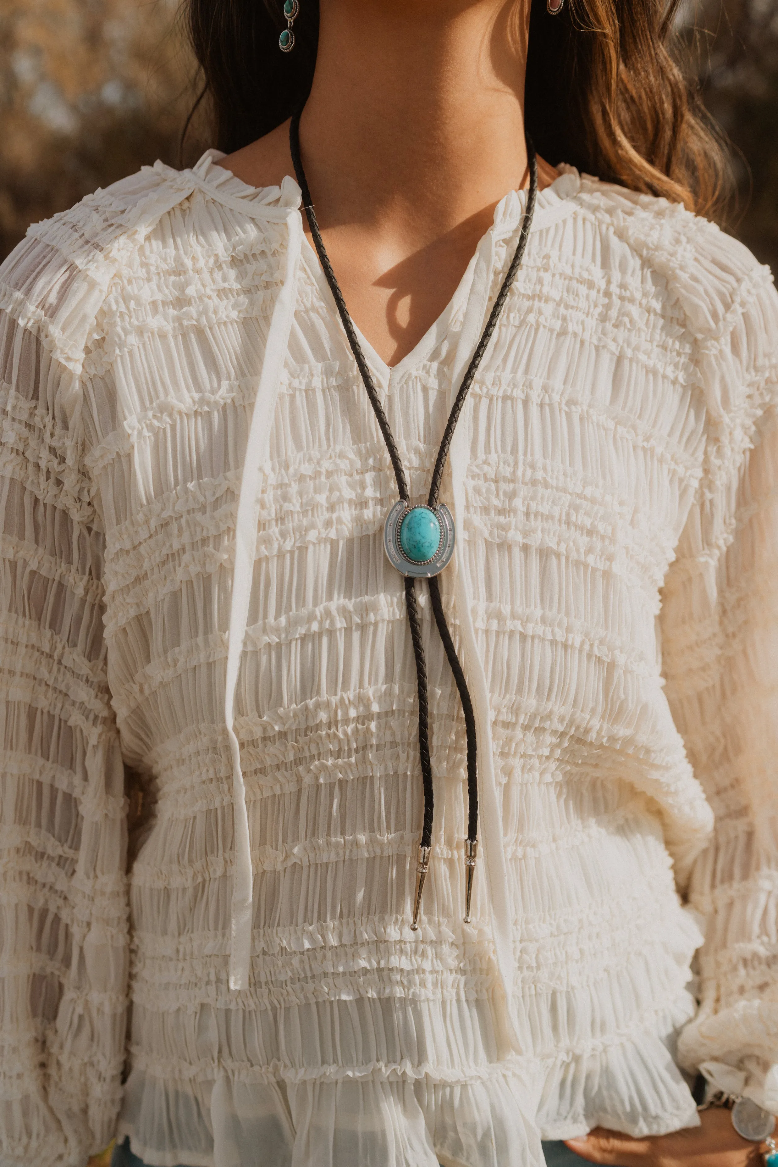 Lucky Horseshoe Bolo Tie sold by Goldie Lew product image thumbnail 3