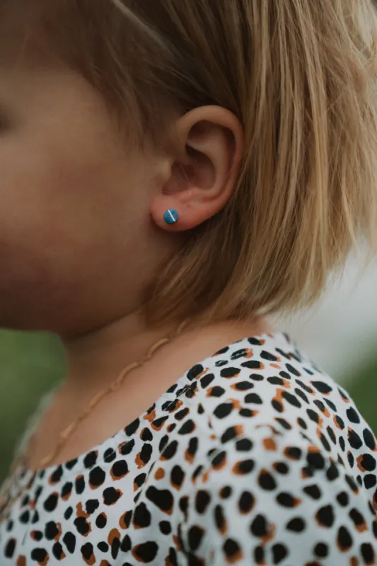 Simple Opal Stud sold by Goldie Lew