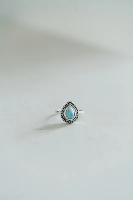 Senara Ring | Larimar sold by Goldie Lew