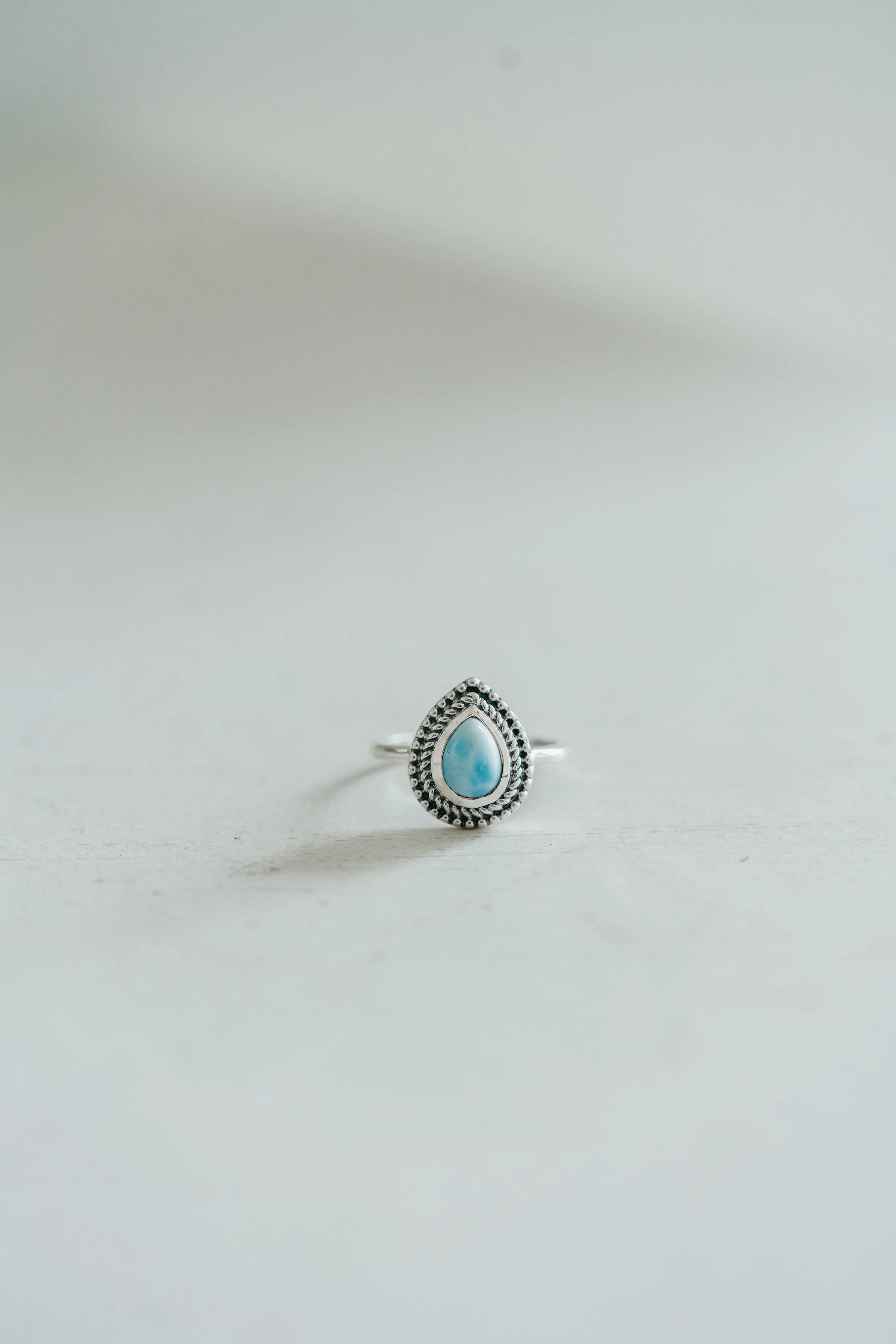 Senara Ring | Larimar sold by Goldie Lew