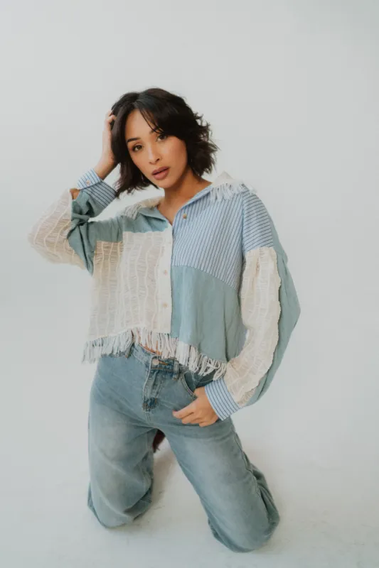 Lace It Up Shirt sold by Goldie Lew