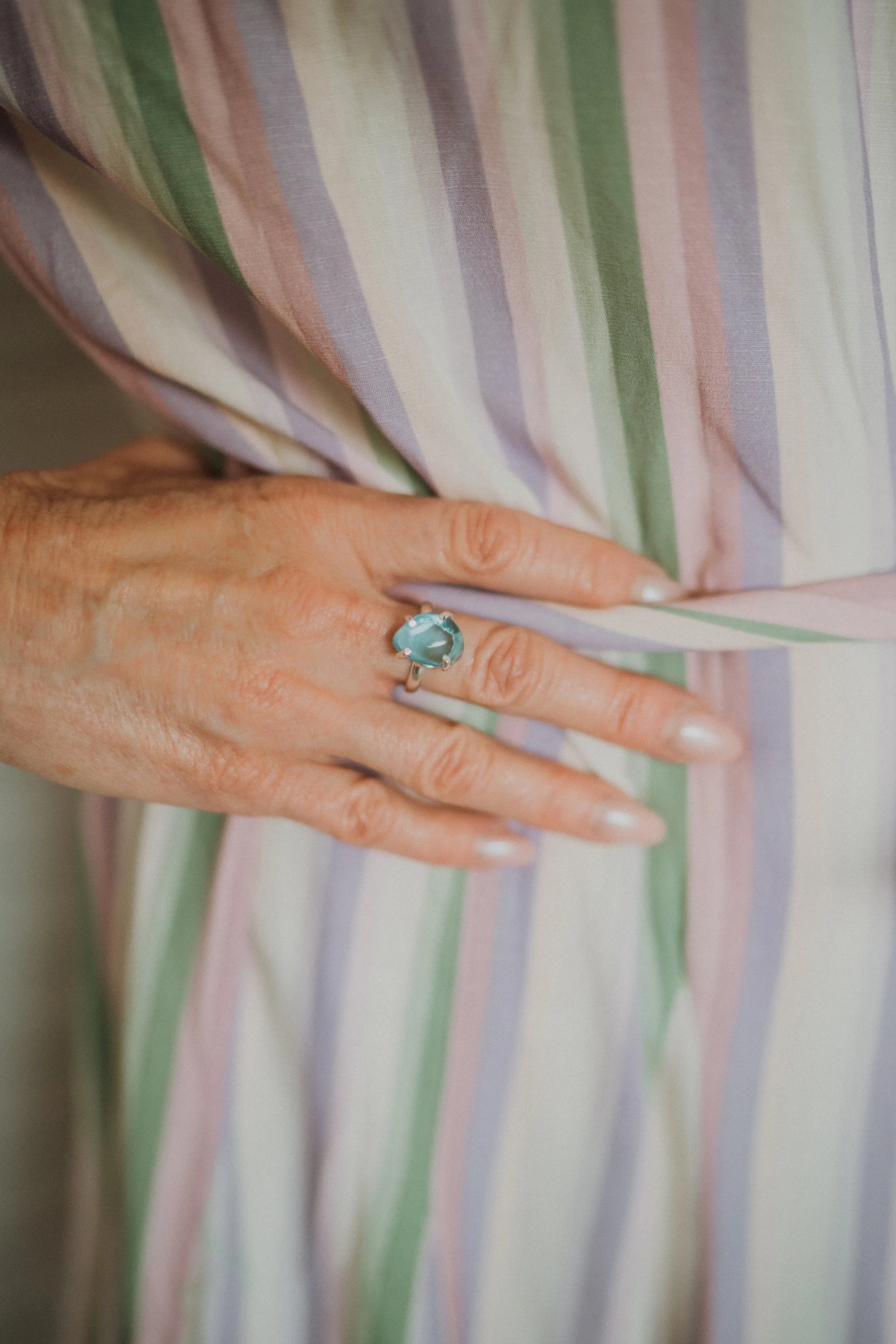 Ross Ring | Blue Topaz sold by Goldie Lew product image thumbnail 2