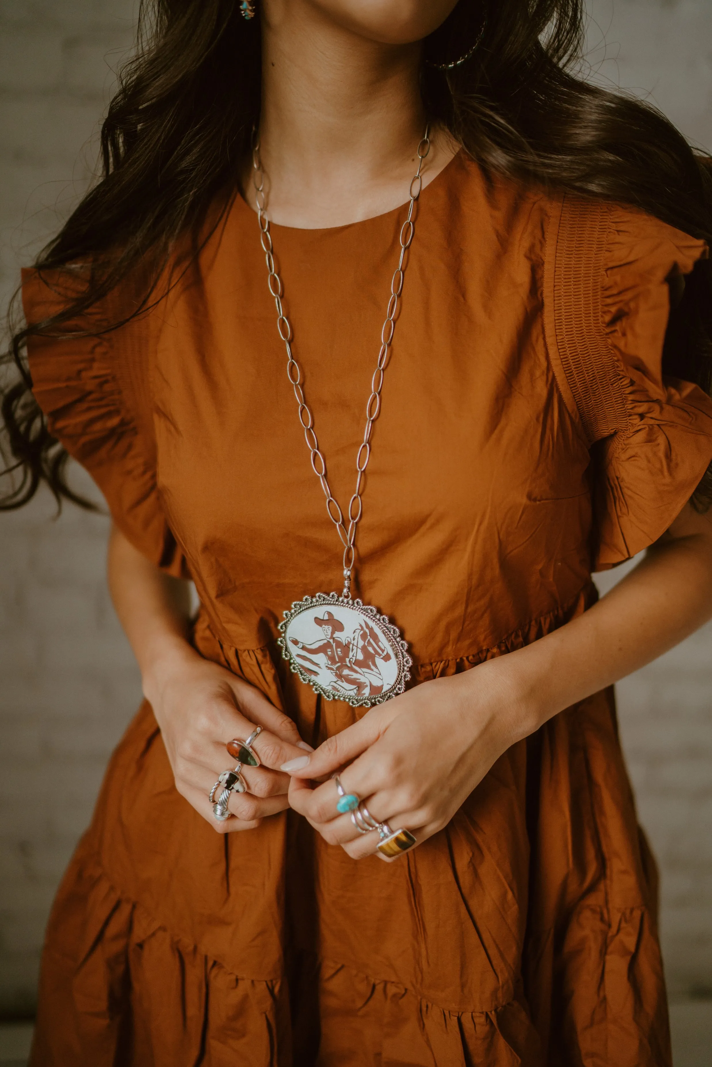 Lone Cowboy Necklace sold by Goldie Lew product image thumbnail 3