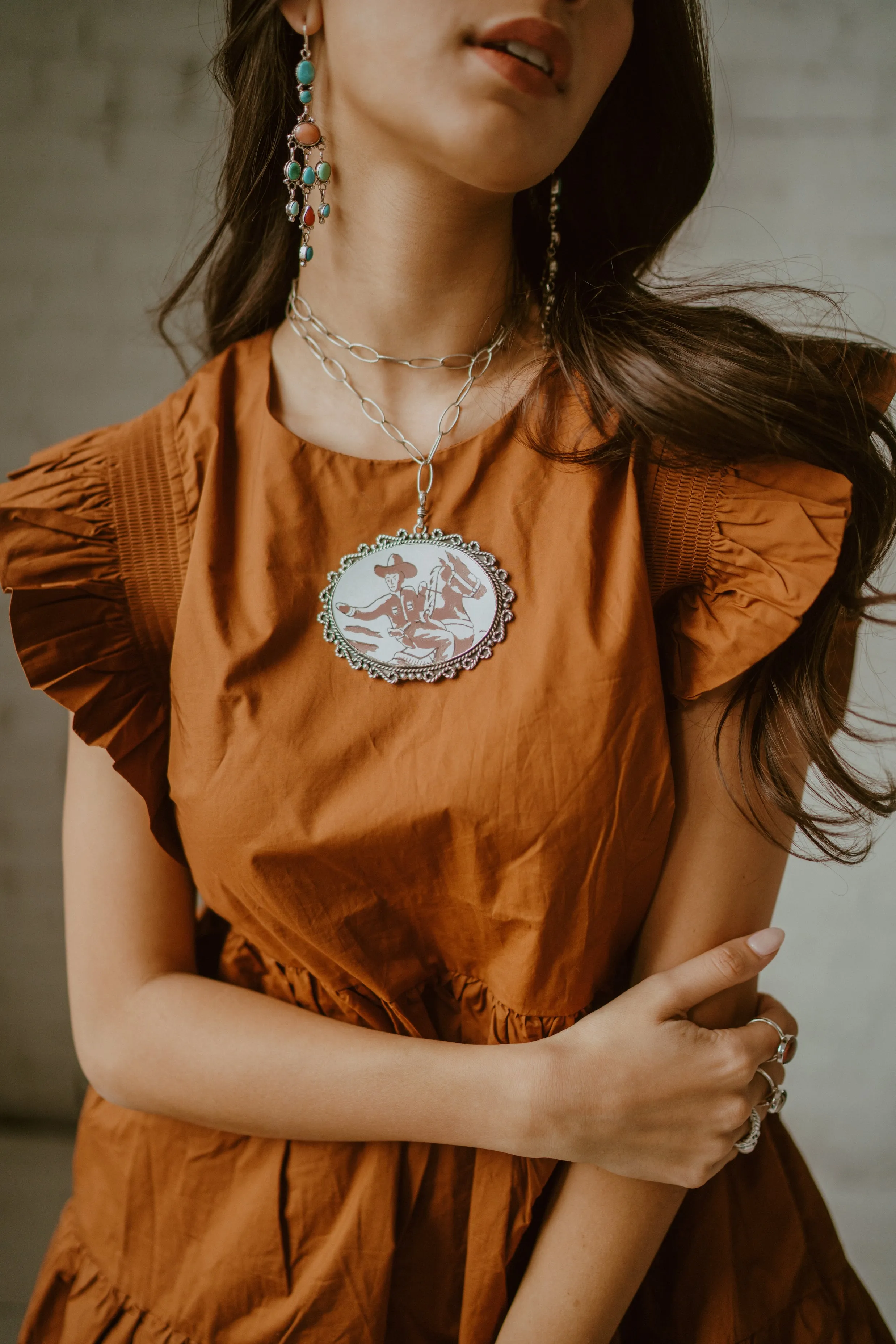 Lone Cowboy Necklace sold by Goldie Lew product image thumbnail 5