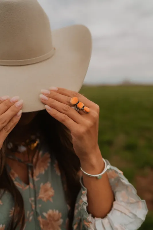 Mitchie Ring | Spiny Oyster Orange sold by Goldie Lew