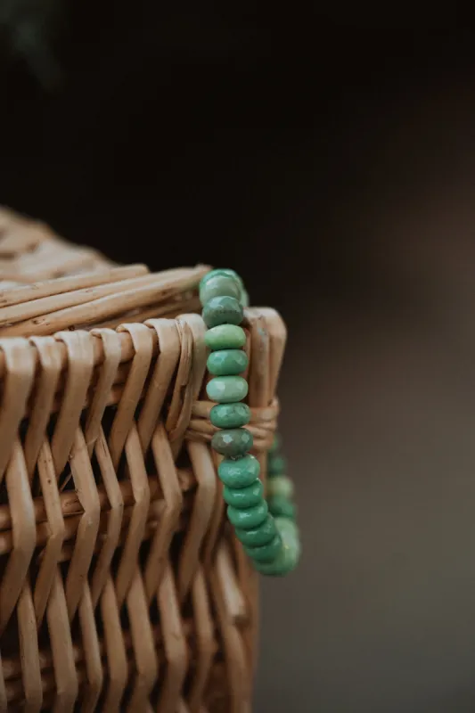 Green Chrysoprase Bracelet | Small sold by Goldie Lew