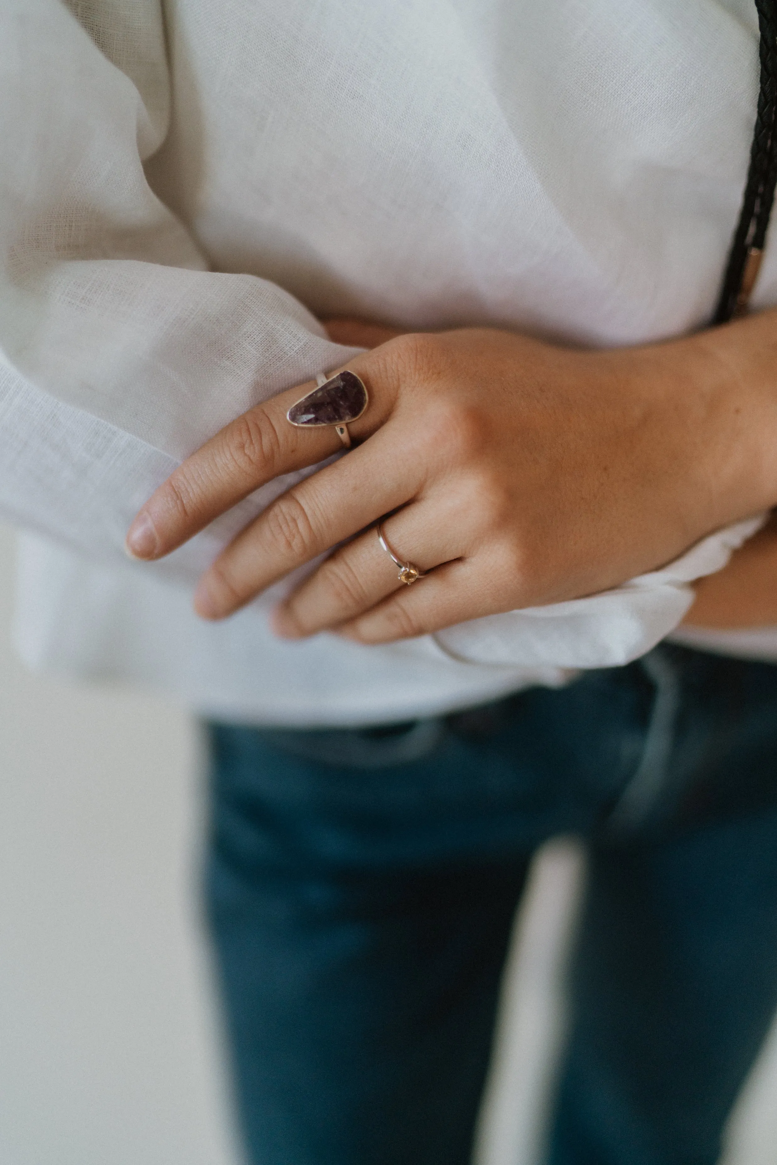 Dais Ring | Multi Sapphire sold by Goldie Lew product image thumbnail 2