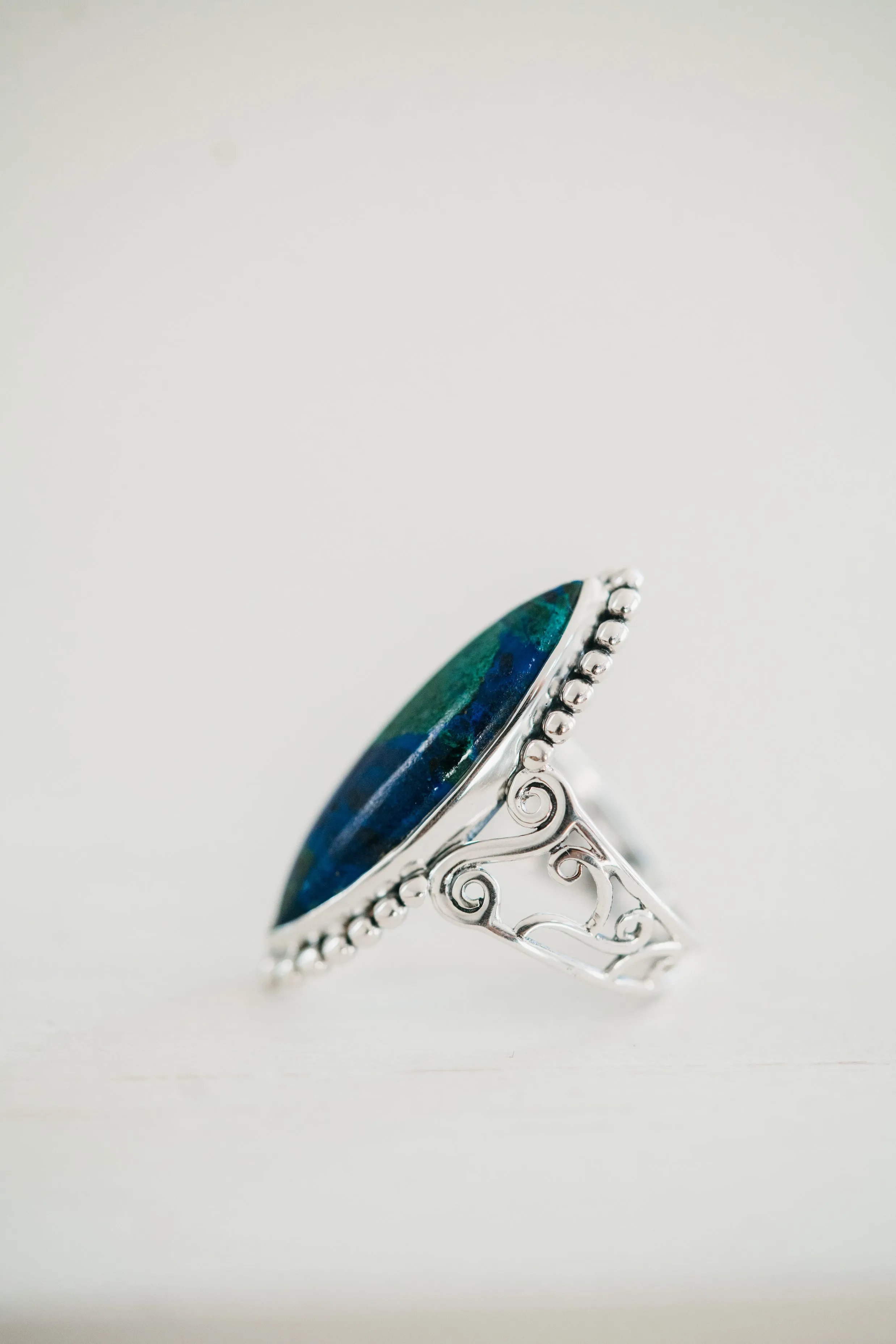 Baylee Ring | Mexican Turquoise sold by Goldie Lew product image thumbnail 2