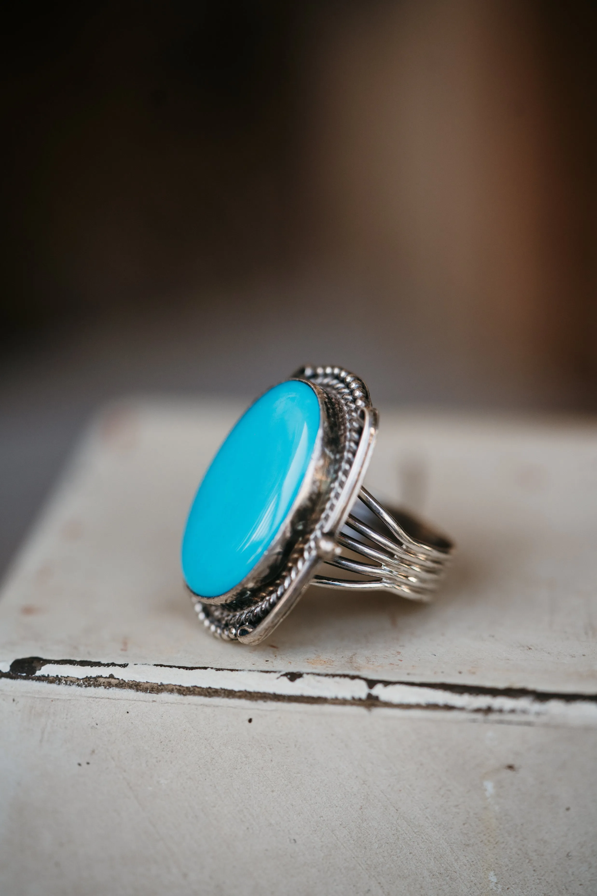 Sydney Ring | Turquoise - FINAL SALE sold by Goldie Lew product image thumbnail 4