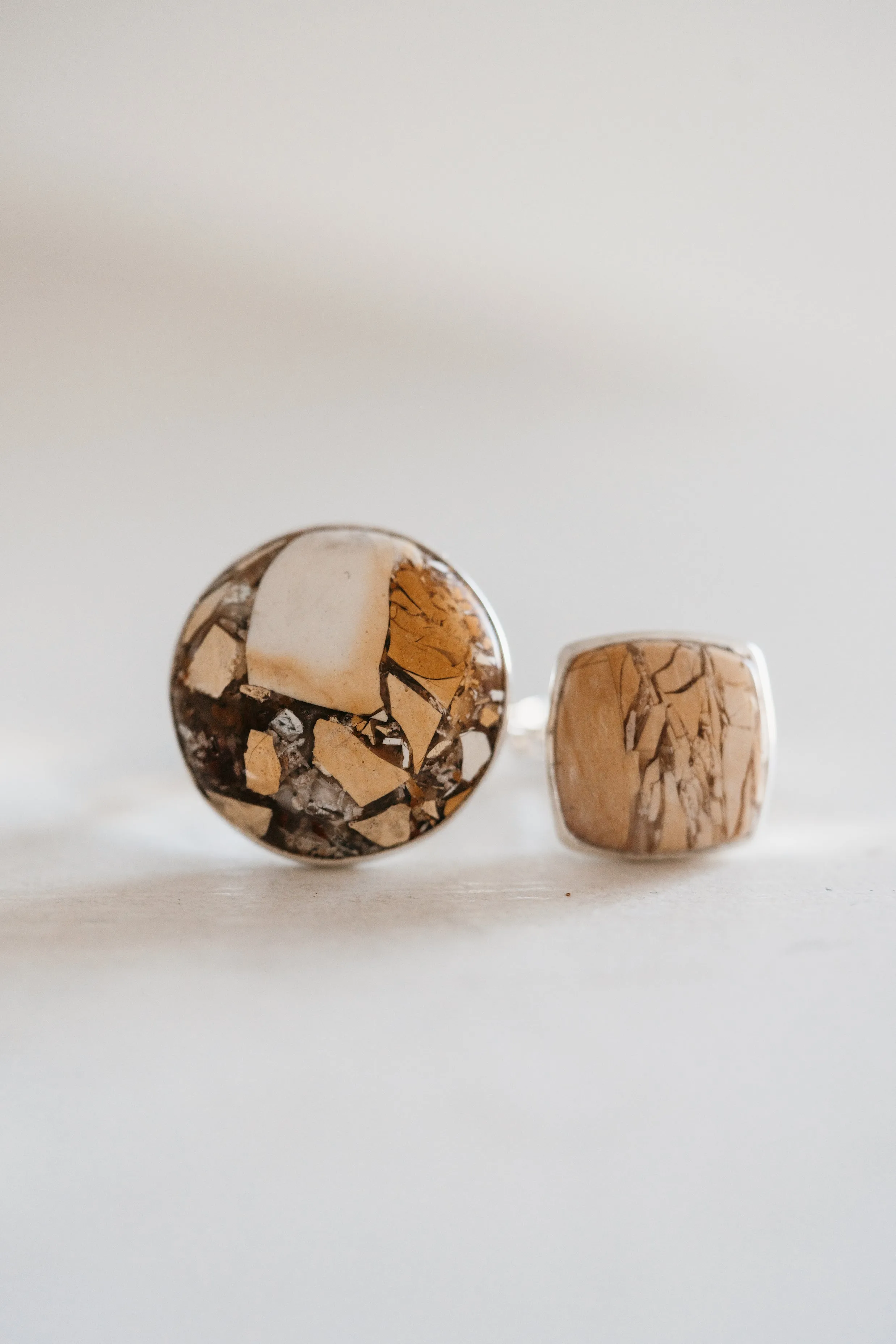 Genevieve Ring | Brecciated Mookaite sold by Goldie Lew