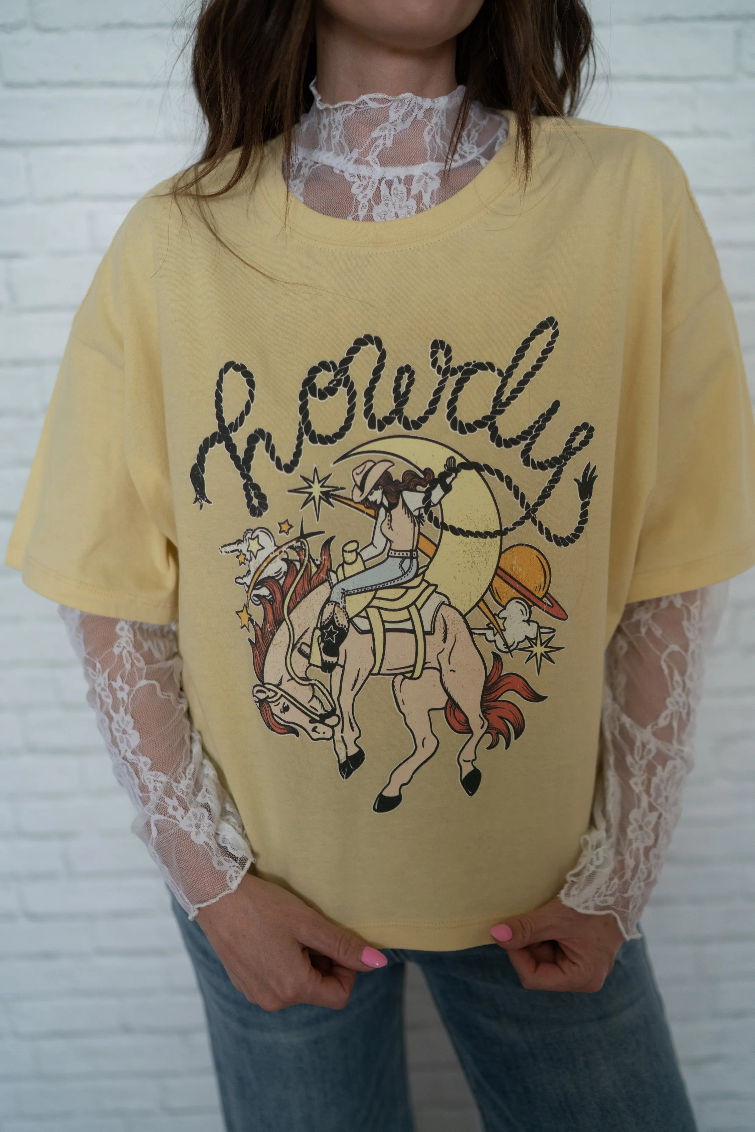 Howdy Cowgirl T-Shirt sold by Goldie Lew product image thumbnail 4