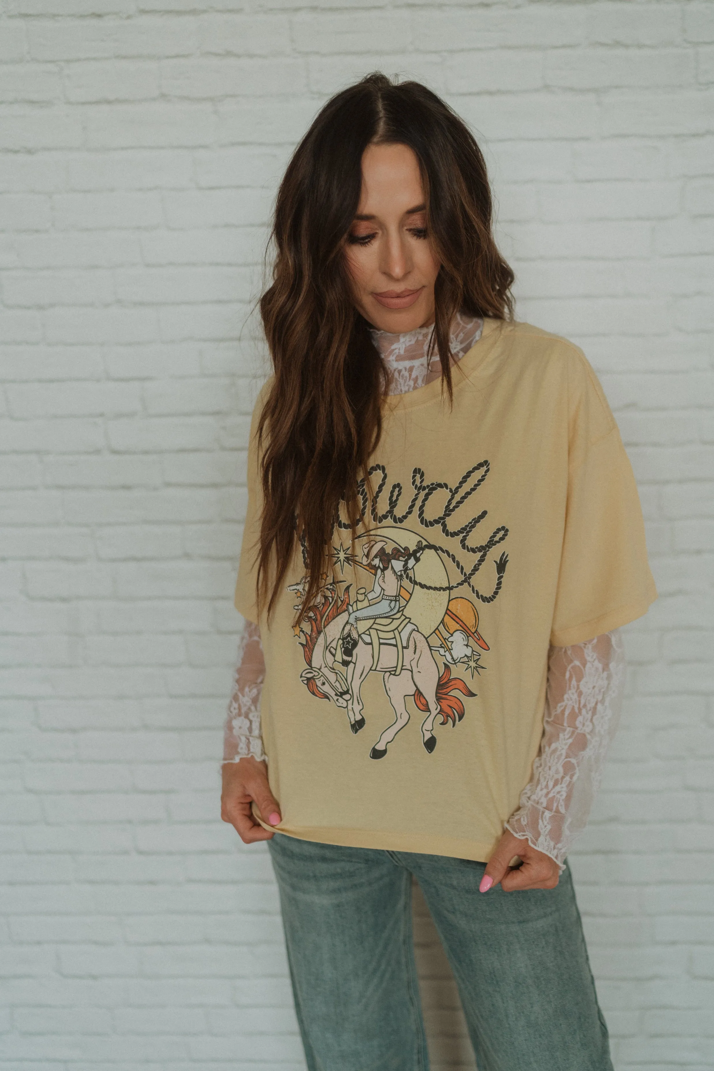 Howdy Cowgirl T-Shirt sold by Goldie Lew product image thumbnail 3