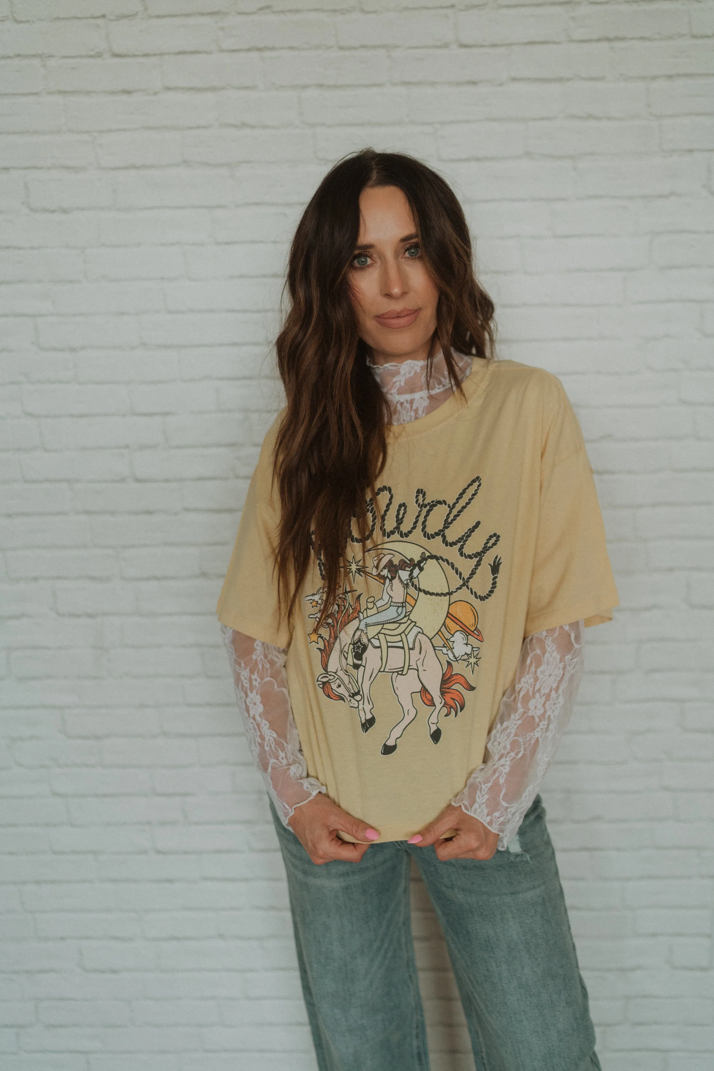 Howdy Cowgirl T-Shirt sold by Goldie Lew product image thumbnail 2