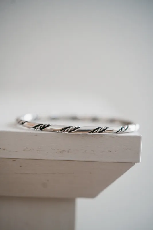 Twisted Silver Cuff sold by Goldie Lew