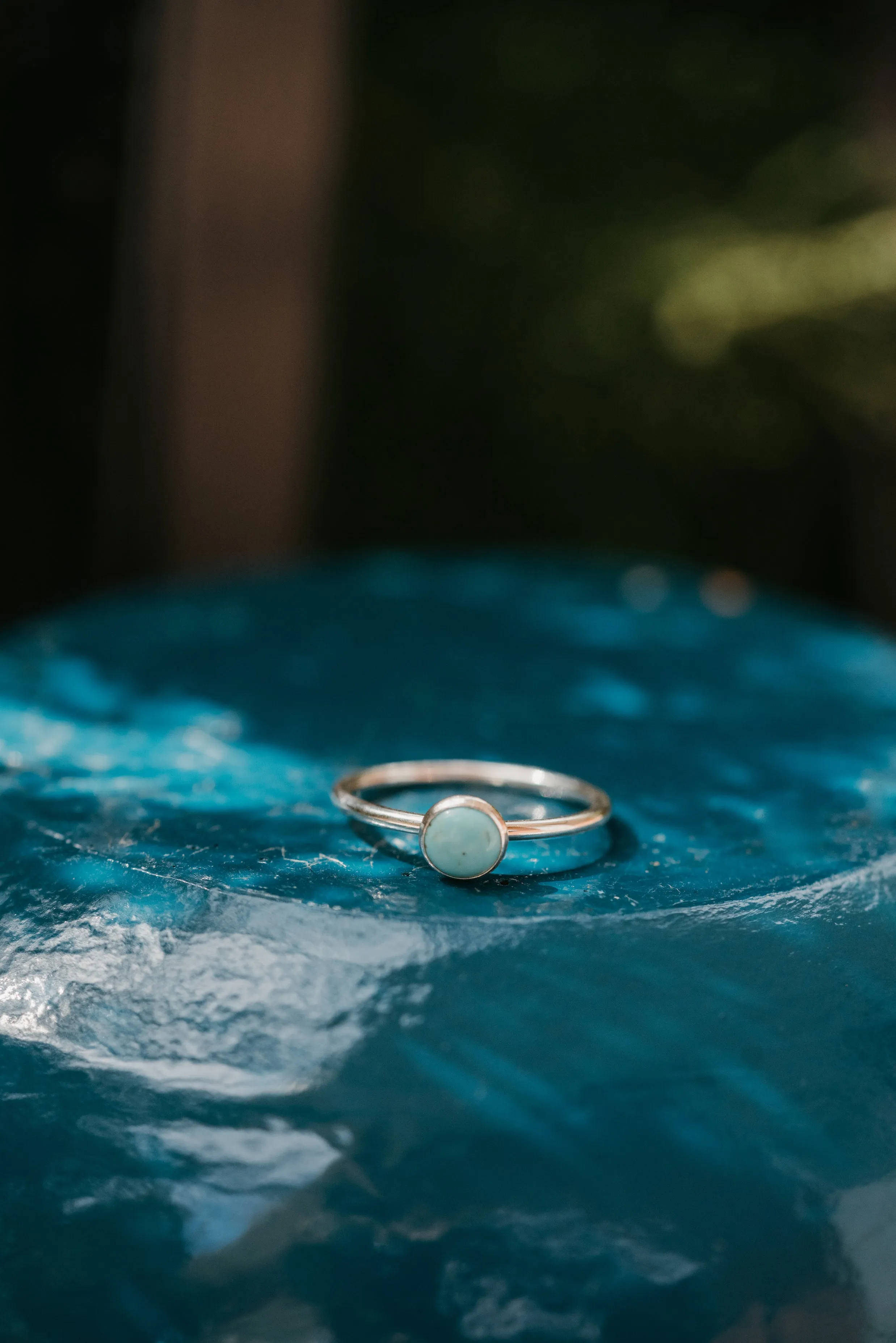 Collins Ring | 6 mm | Turquoise - FINAL SALE sold by Goldie Lew product image thumbnail 3