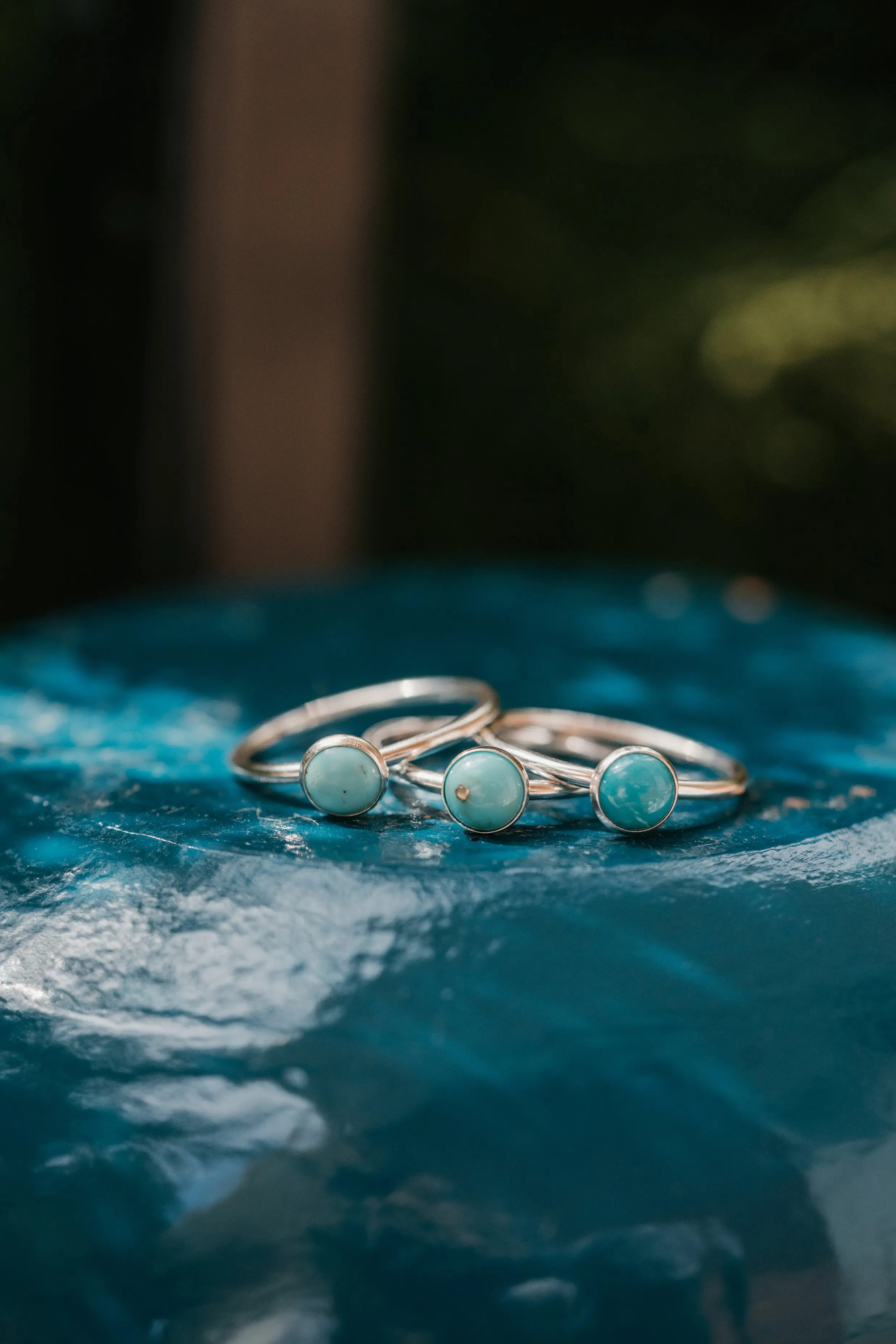 Collins Ring | 6 mm | Turquoise - FINAL SALE sold by Goldie Lew product image thumbnail 2