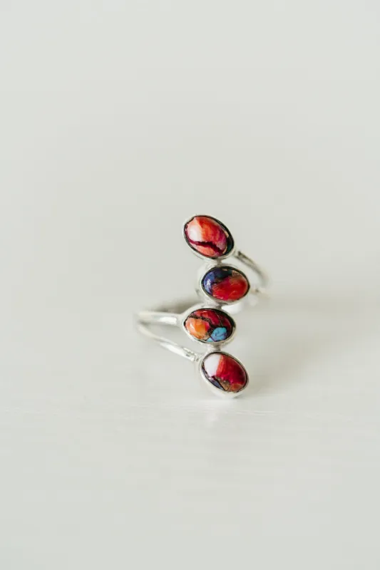 Jeanette Ring | Pink Spiny Turquoise sold by Goldie Lew