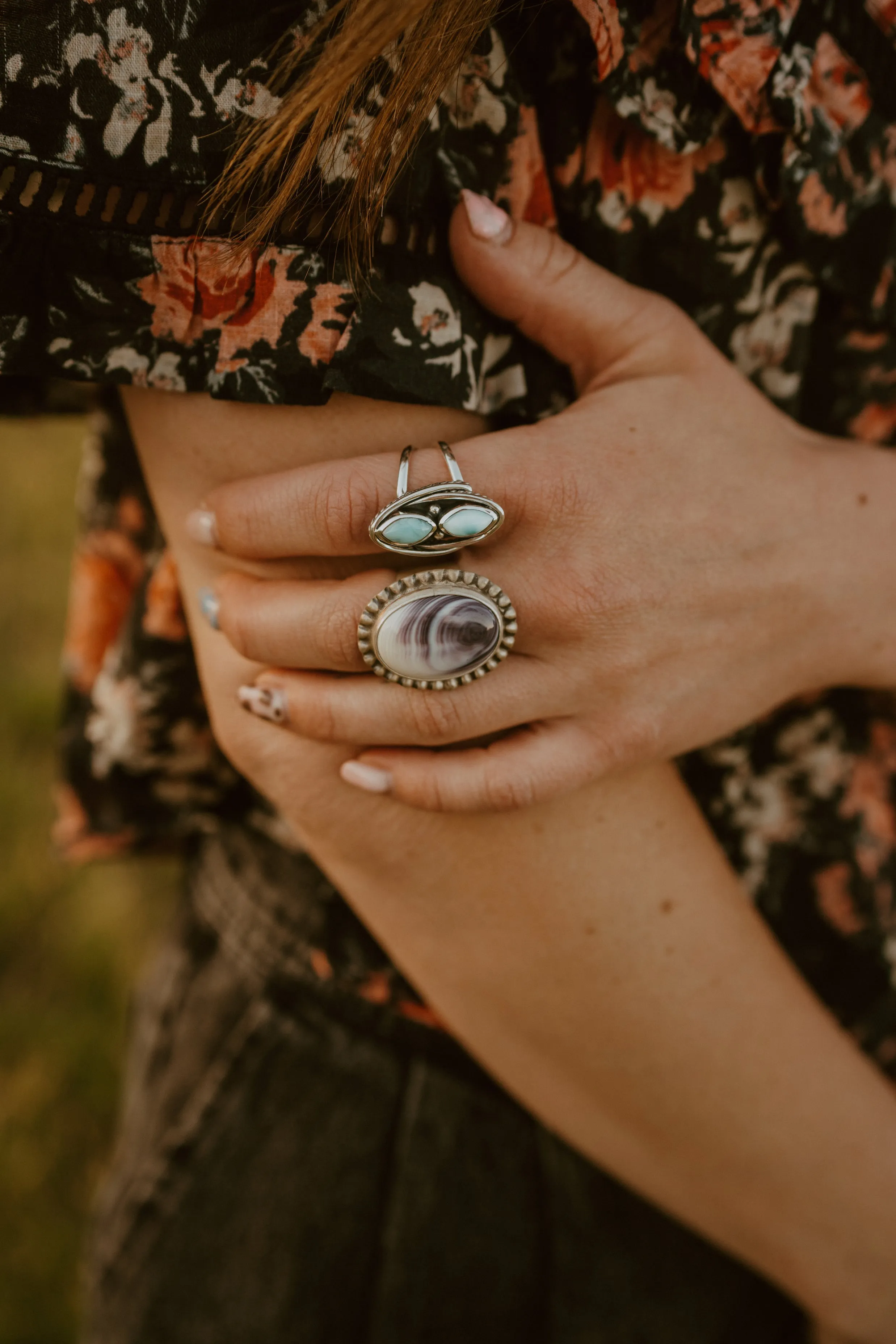 Juney Ring | Larimar sold by Goldie Lew product image thumbnail 4