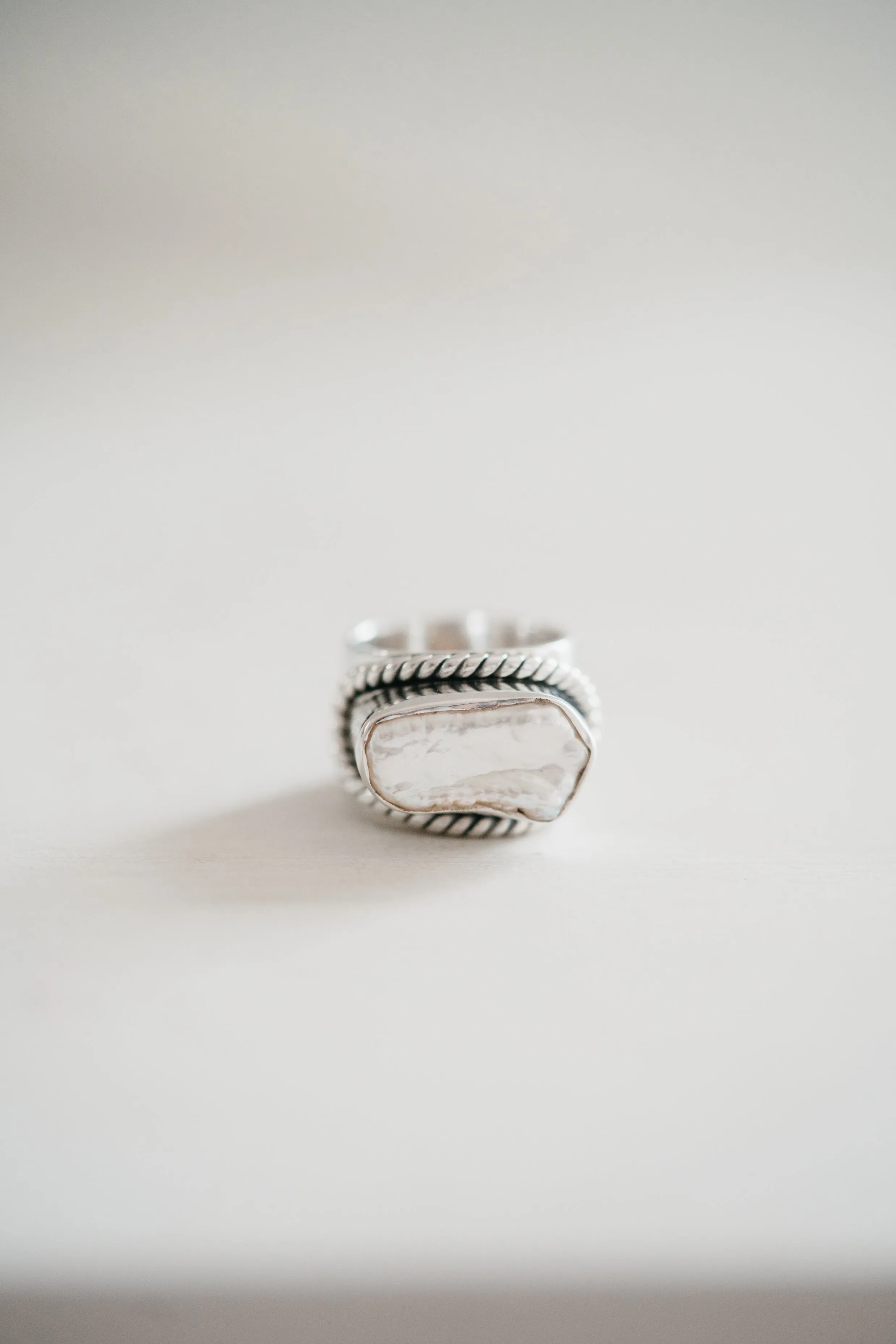 Luxe Ring | Pearl sold by Goldie Lew