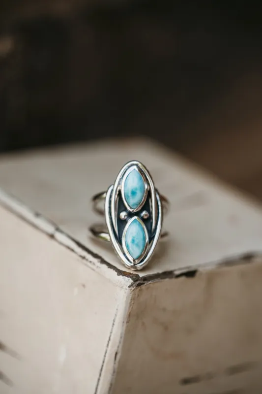 Juney Ring | Larimar sold by Goldie Lew