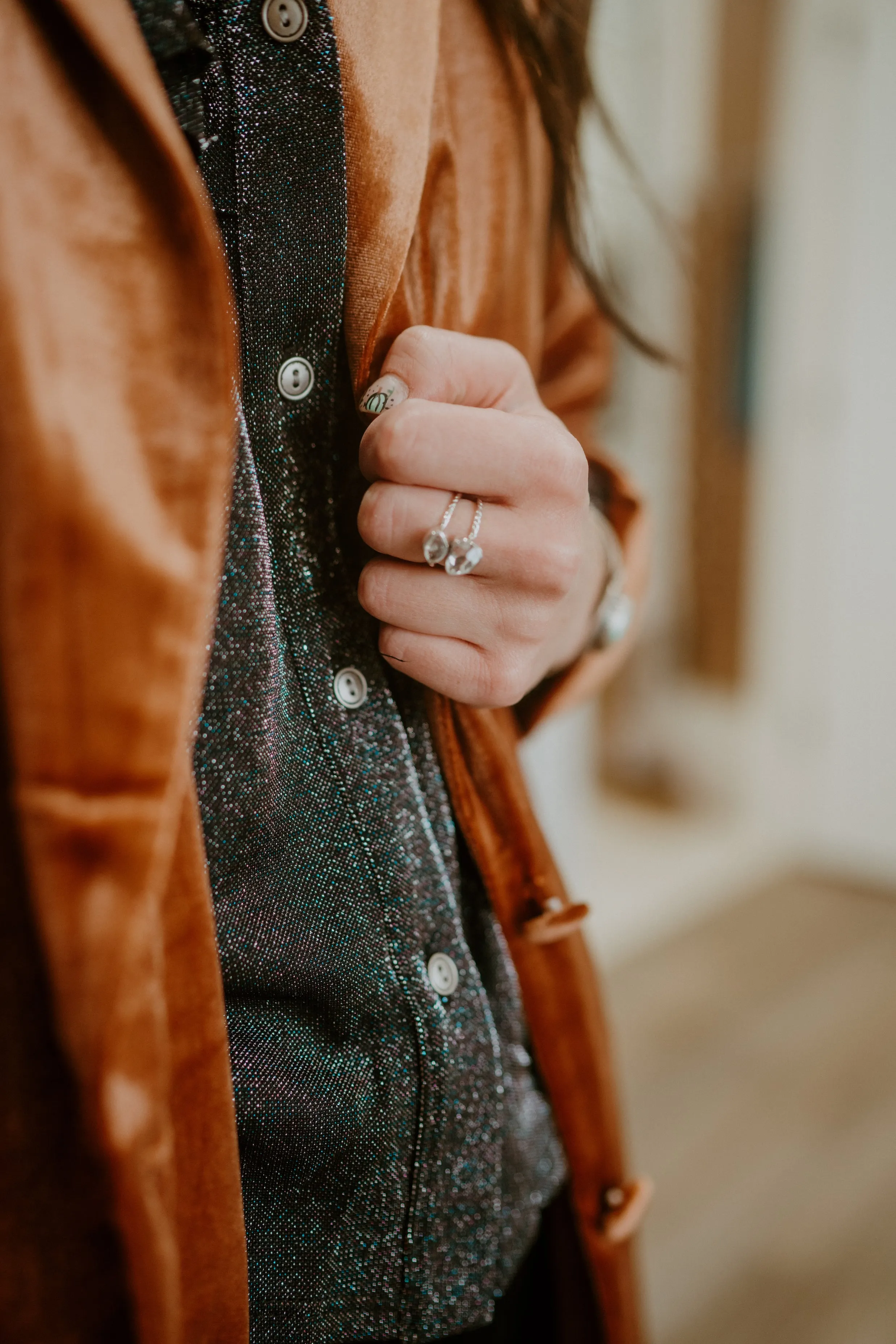 Susan Ring | Rough Quartz sold by Goldie Lew product image thumbnail 2