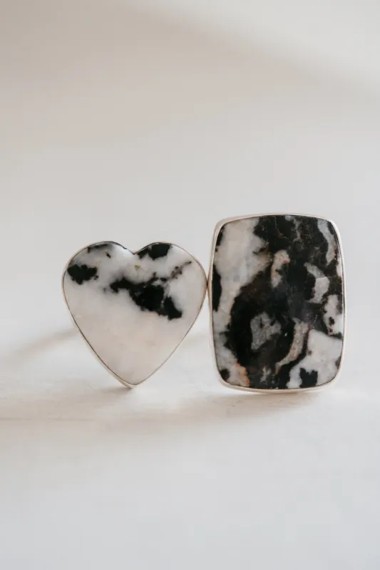 Annalise Ring | Zebra Skin Jasper sold by Goldie Lew