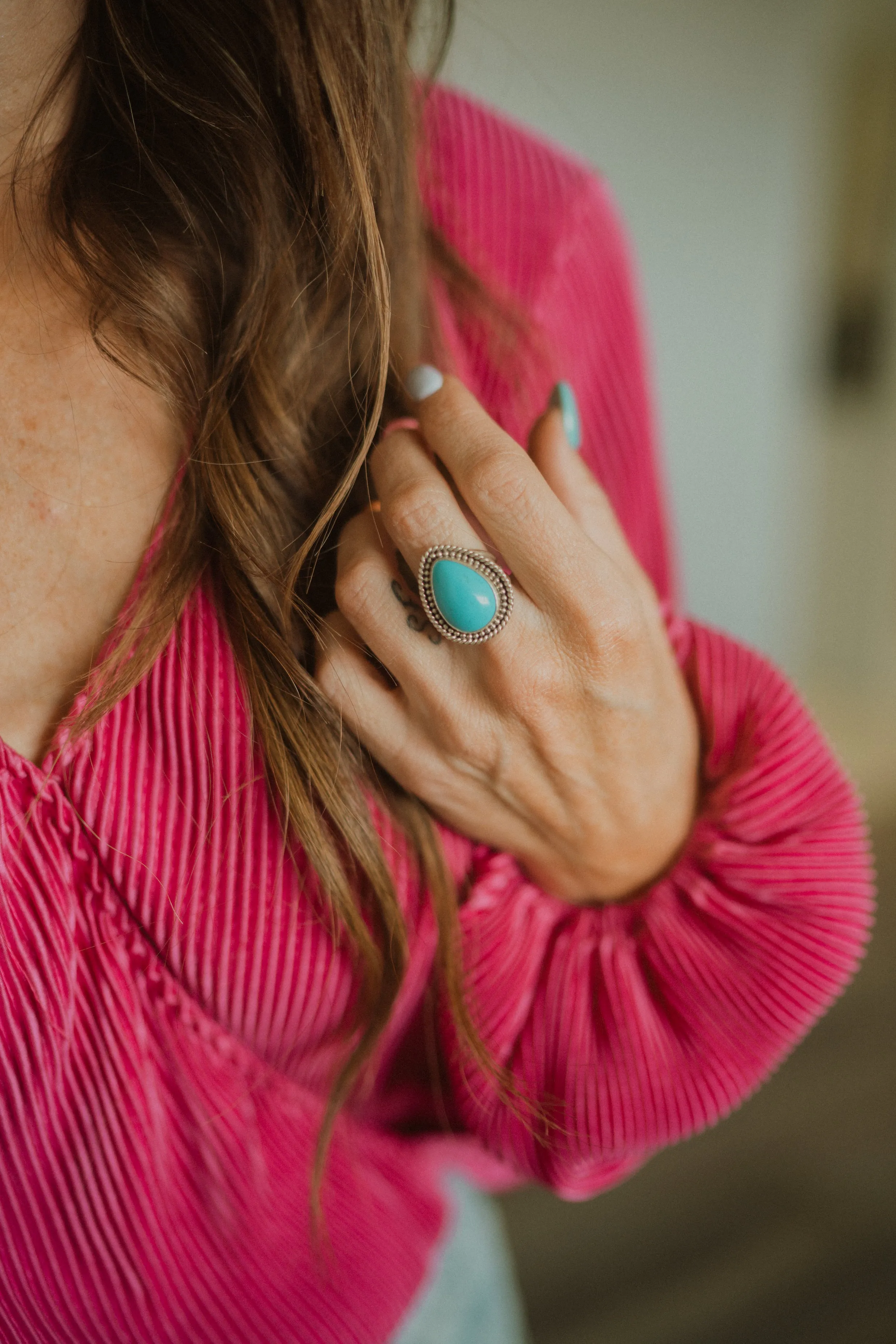 Paloma Ring | Turquoise sold by Goldie Lew product image thumbnail 3