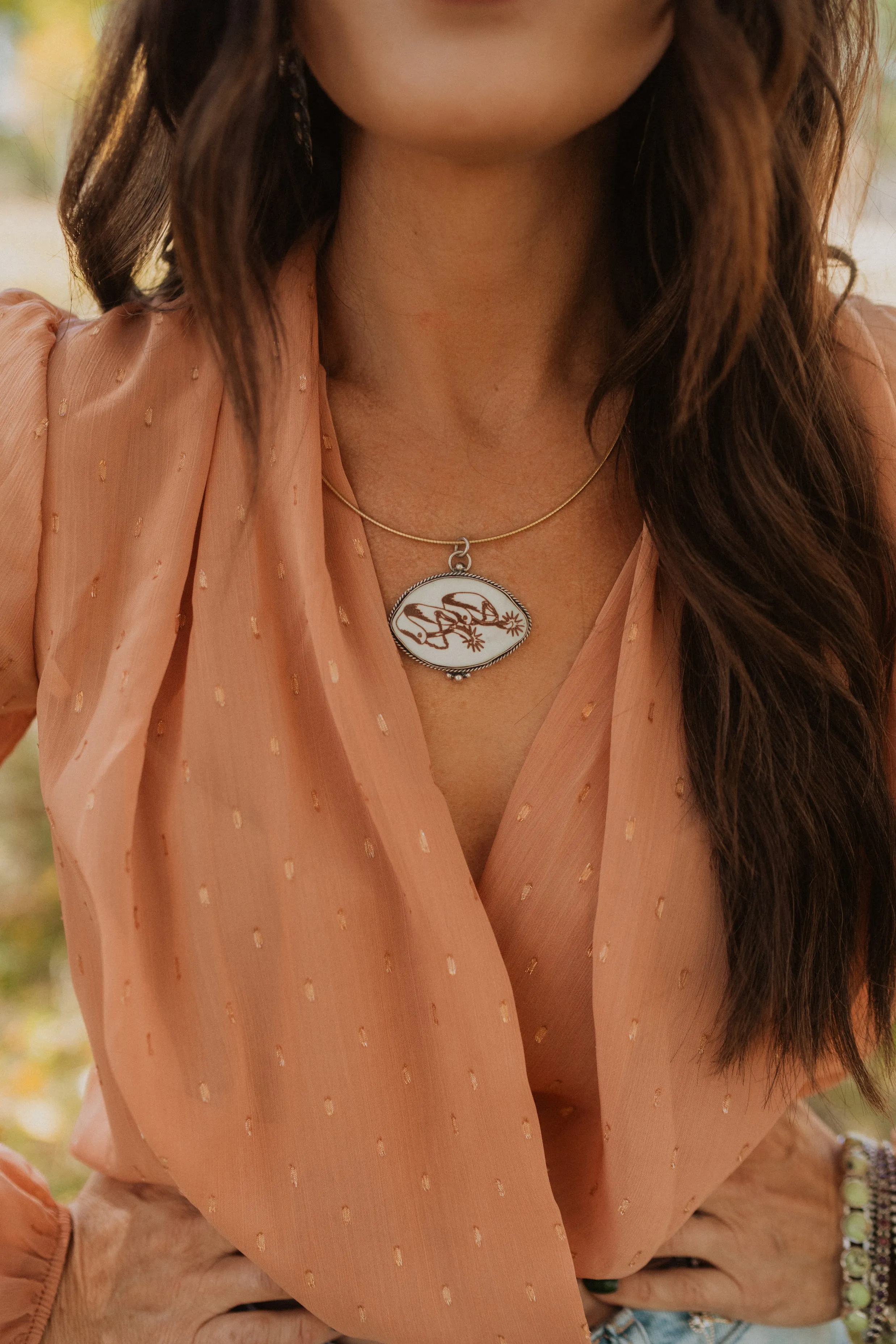 Spurs On Necklace sold by Goldie Lew product image thumbnail 5