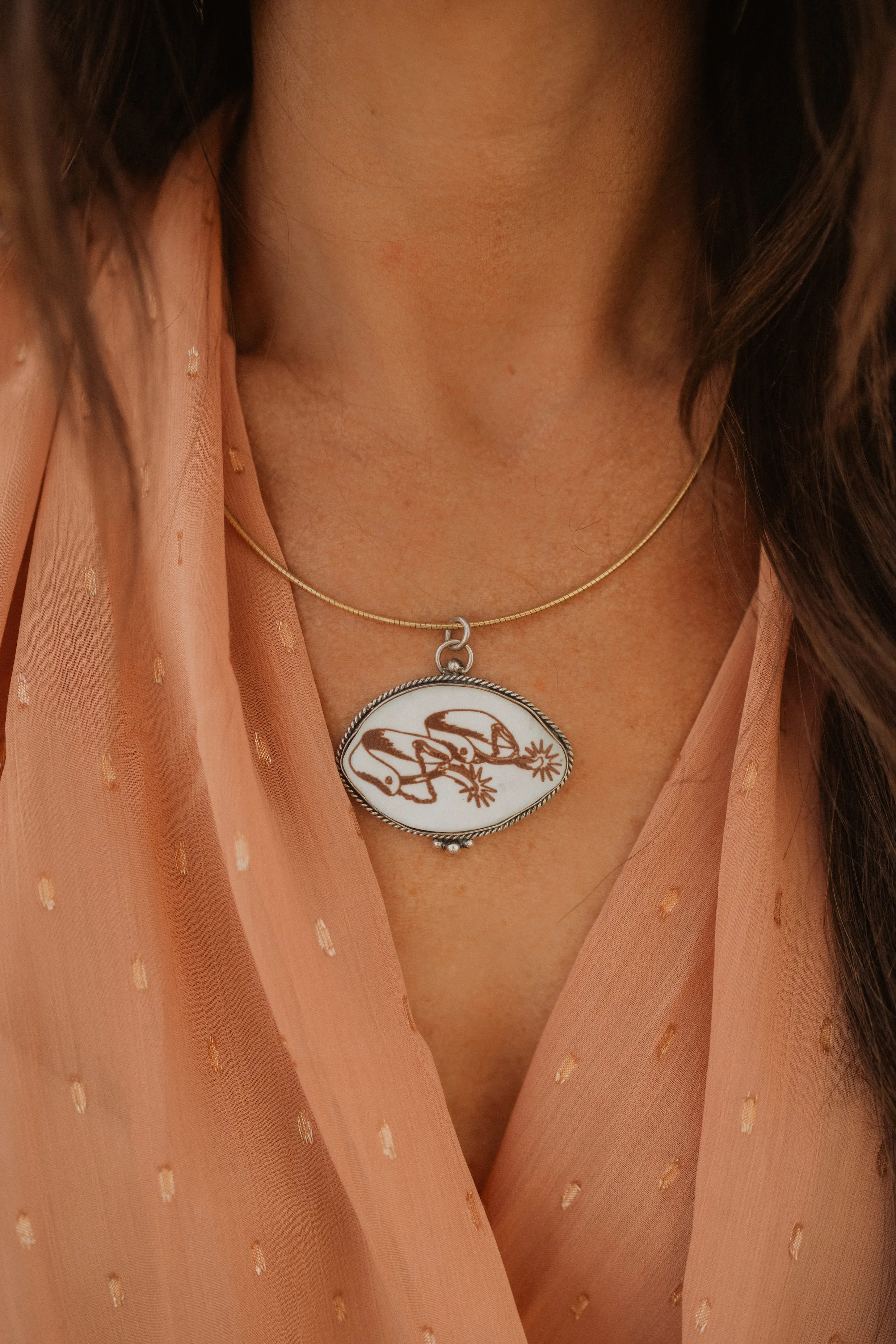 Spurs On Necklace sold by Goldie Lew product image thumbnail 4