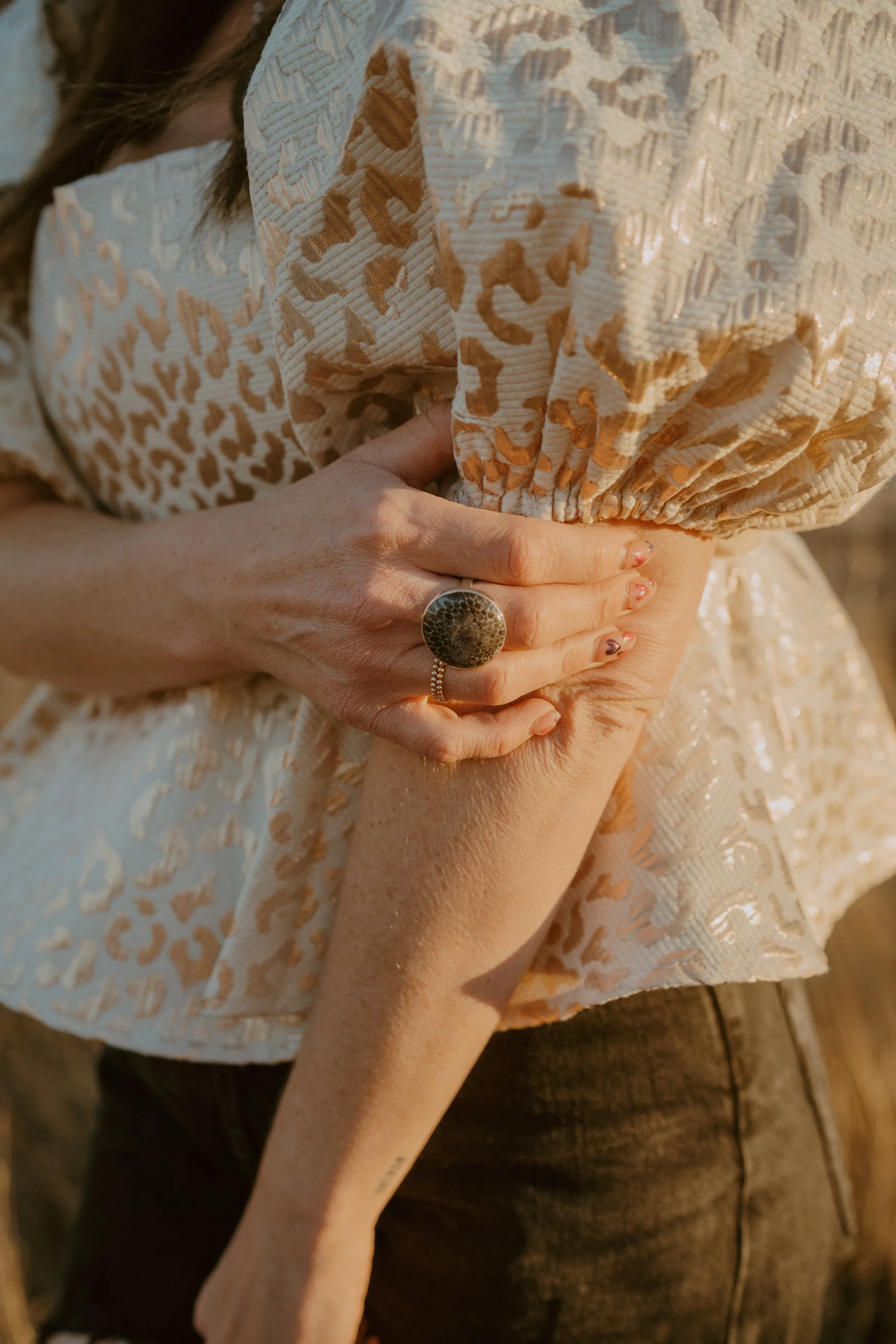 Emmett Ring | Stingray Coral sold by Goldie Lew product image thumbnail 3